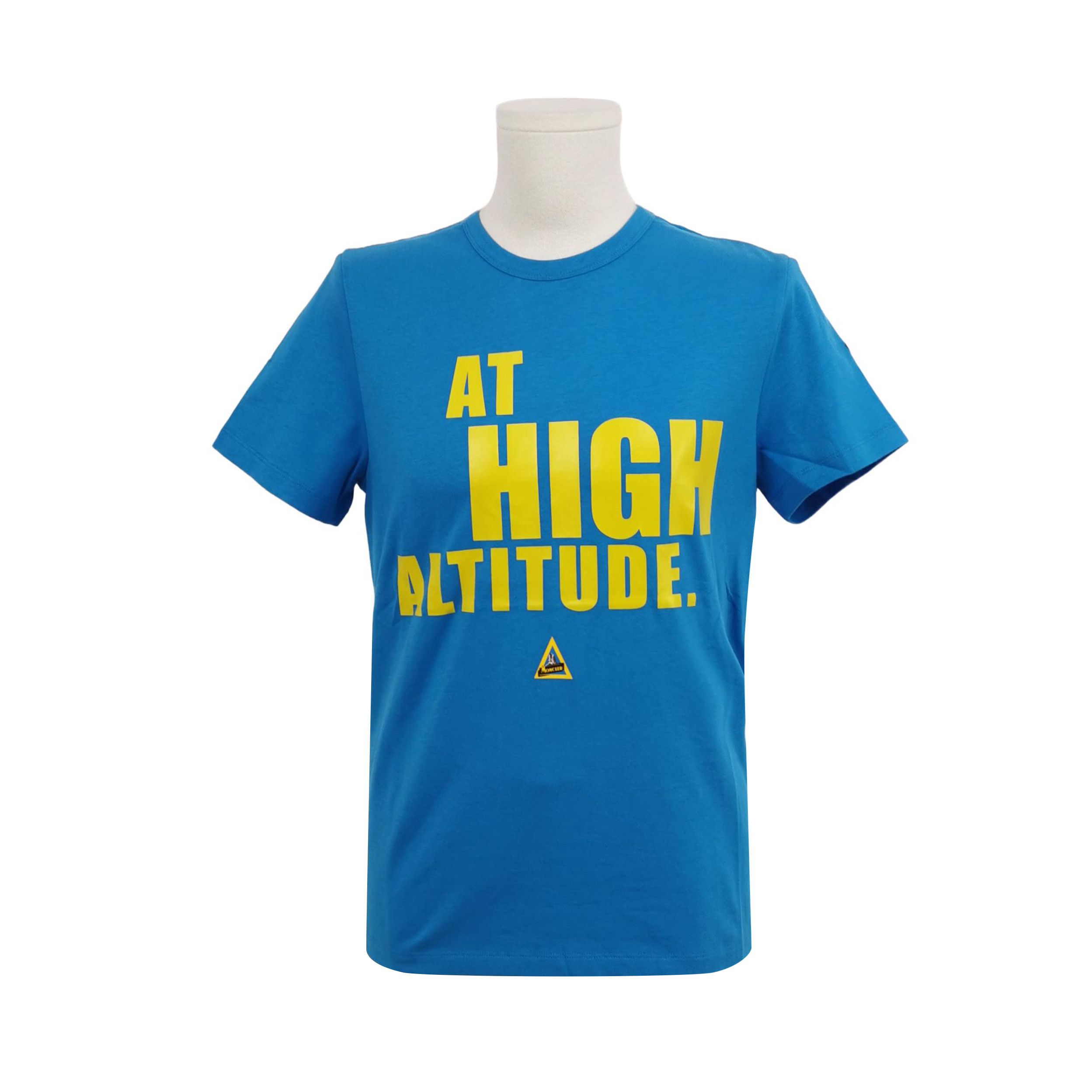 Moncler Moncler Blue Altitude Graphic T-Shirt S Size US S / EU 44-46 / 1 - 2 Thumbnail