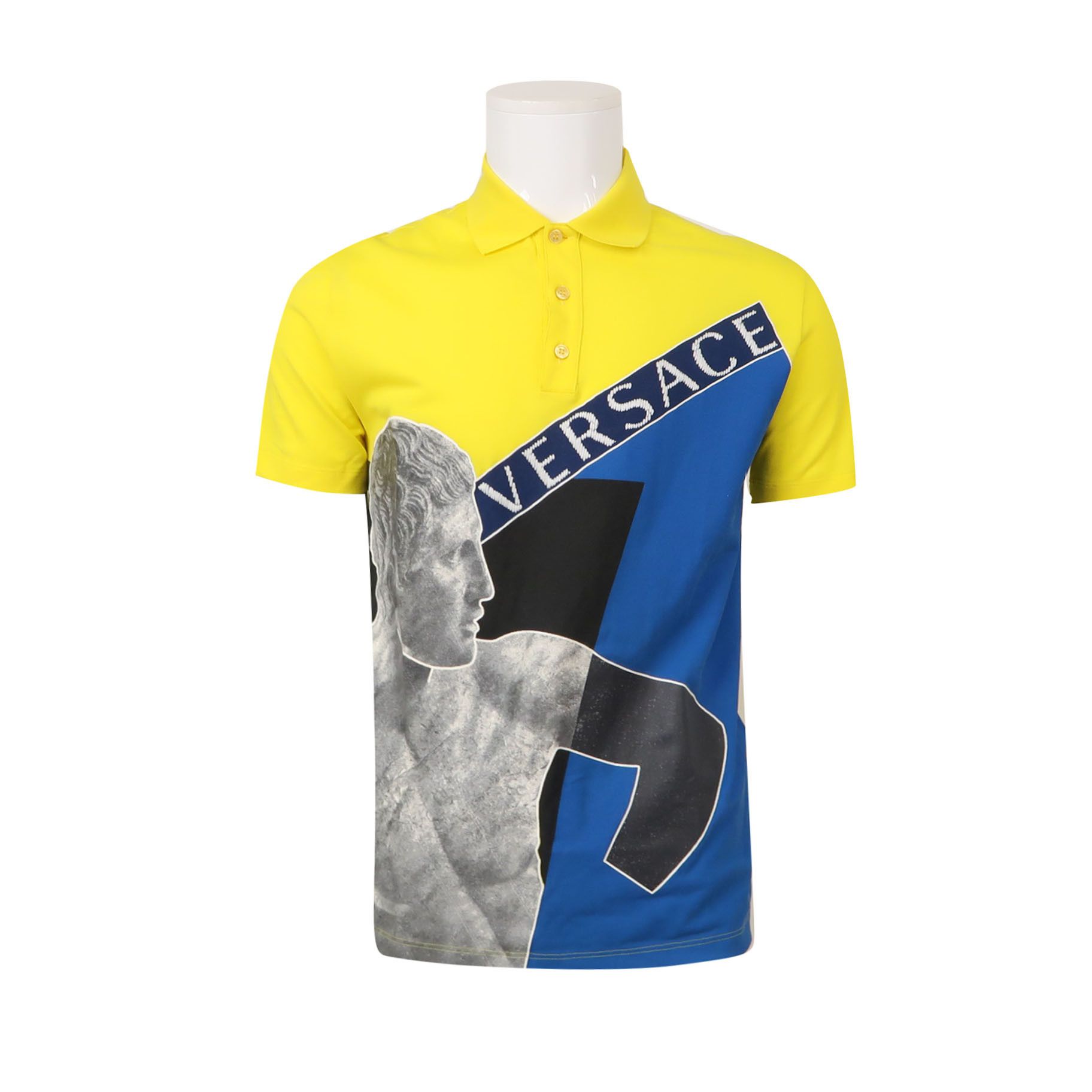 Versace Versace Graphic Print Cotton Polo Shirt Size S Size US S / EU 44-46 / 1 - 2 Thumbnail