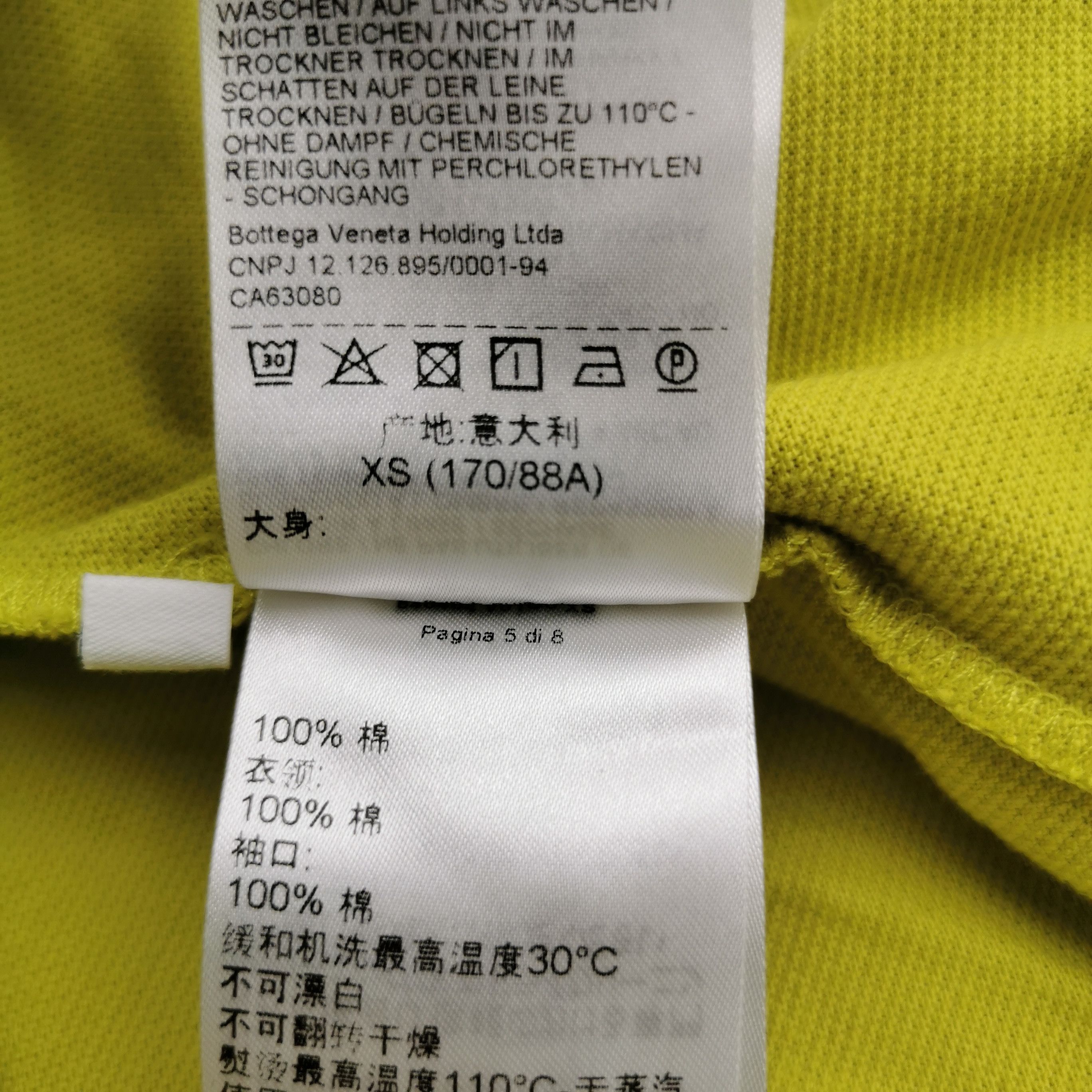Bottega Veneta Bottega Veneta Fall 2020 Green Pique Polo Shirt XS Size US XS / EU 42 / 0 - 7 Thumbnail