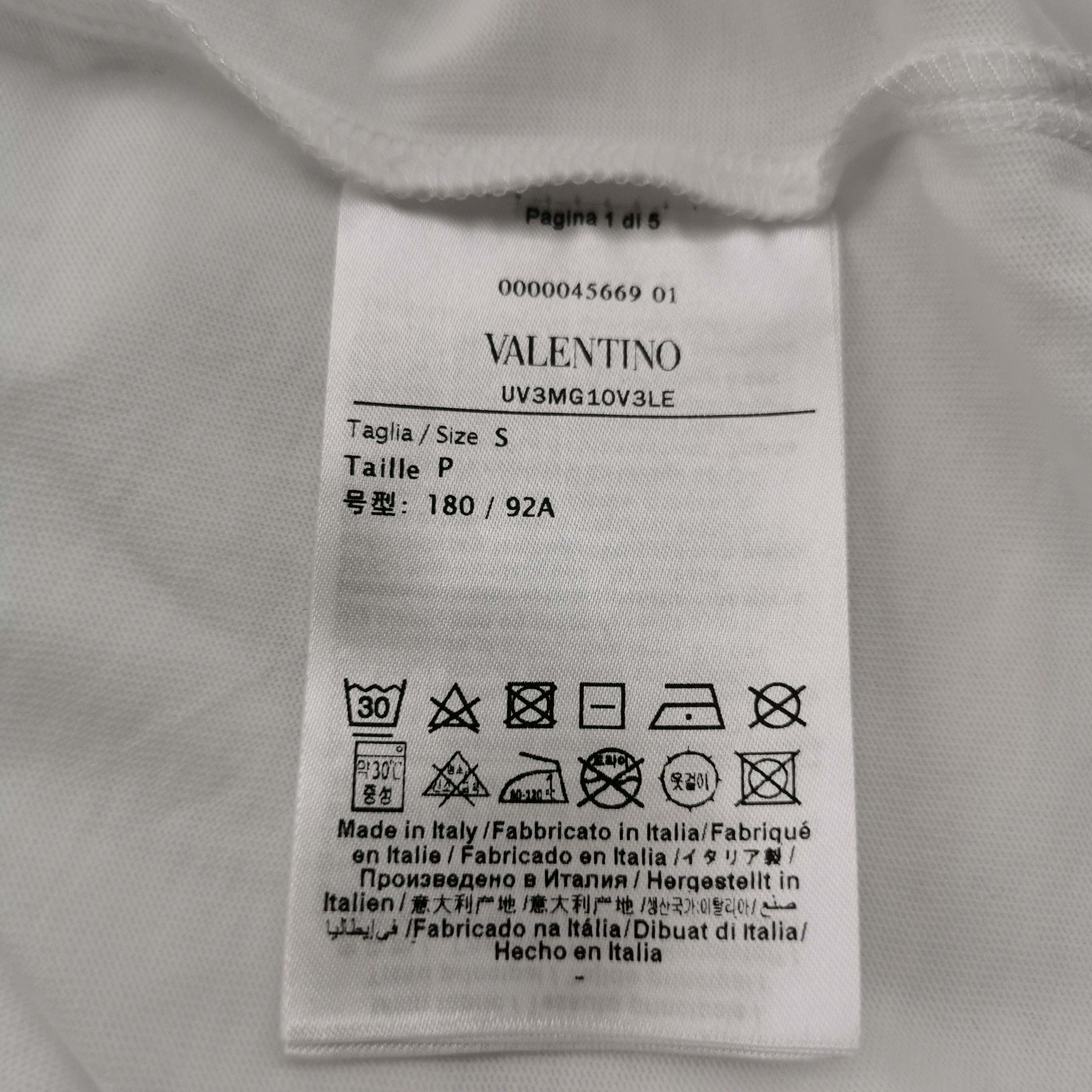 Valentino Valentino VLTN Logo Print T-Shirt S Size US S / EU 44-46 / 1 - 7 Thumbnail