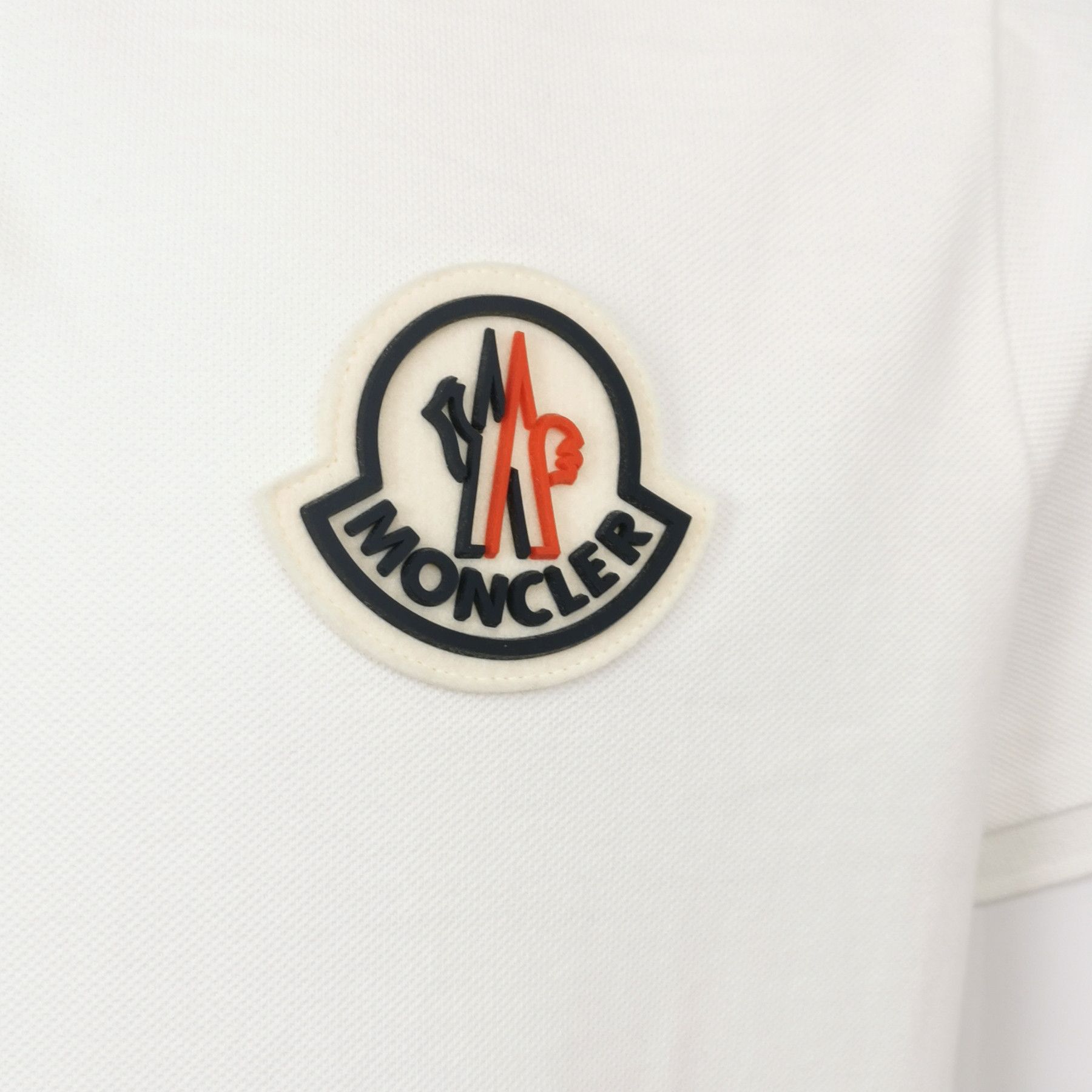 Moncler Moncler White Cotton Polo Shirt Size L Size US L / EU 52-54 / 3 - 4 Thumbnail