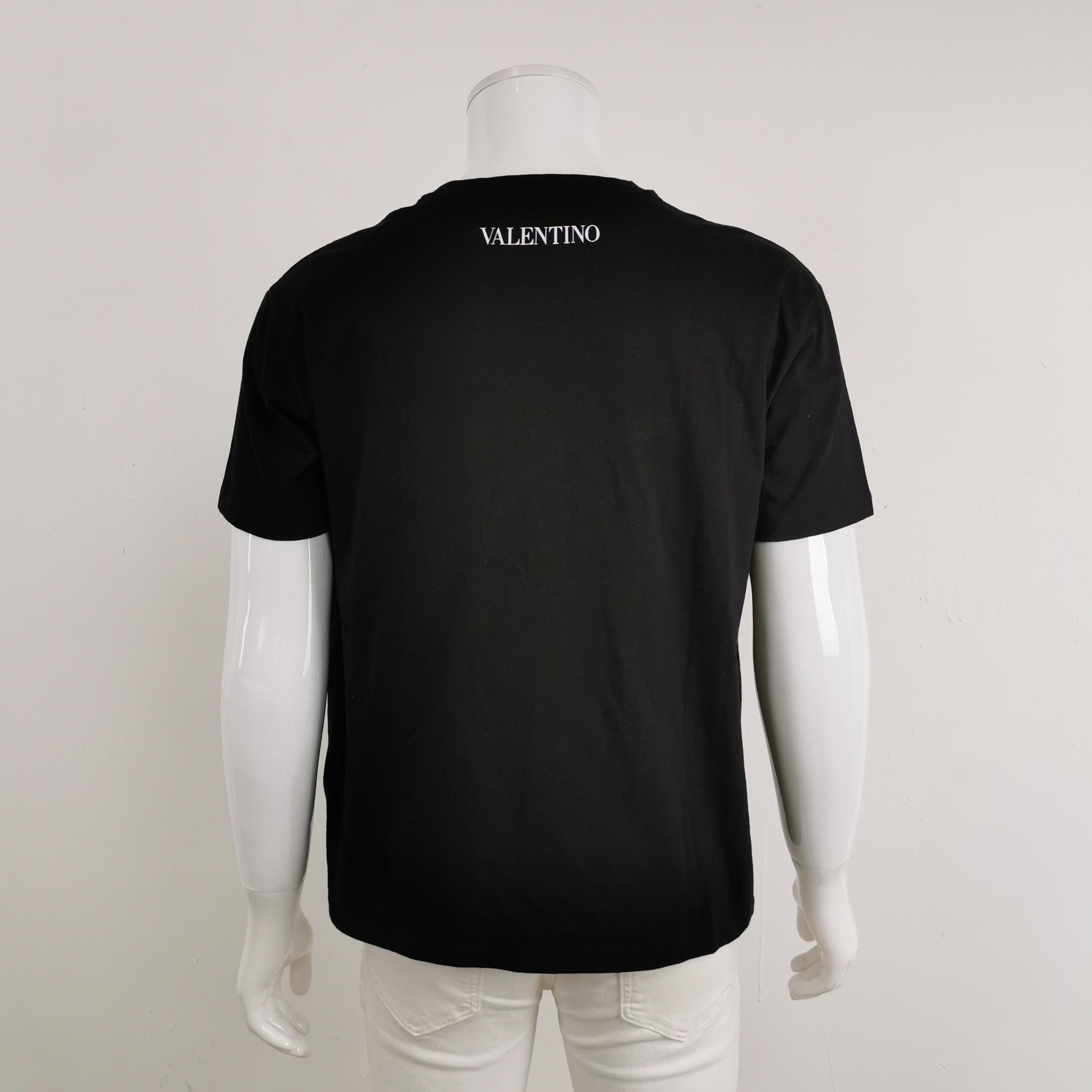 Valentino Valentino Logo Print Cotton T-Shirt M Size US M / EU 48-50 / 2 - 3 Thumbnail