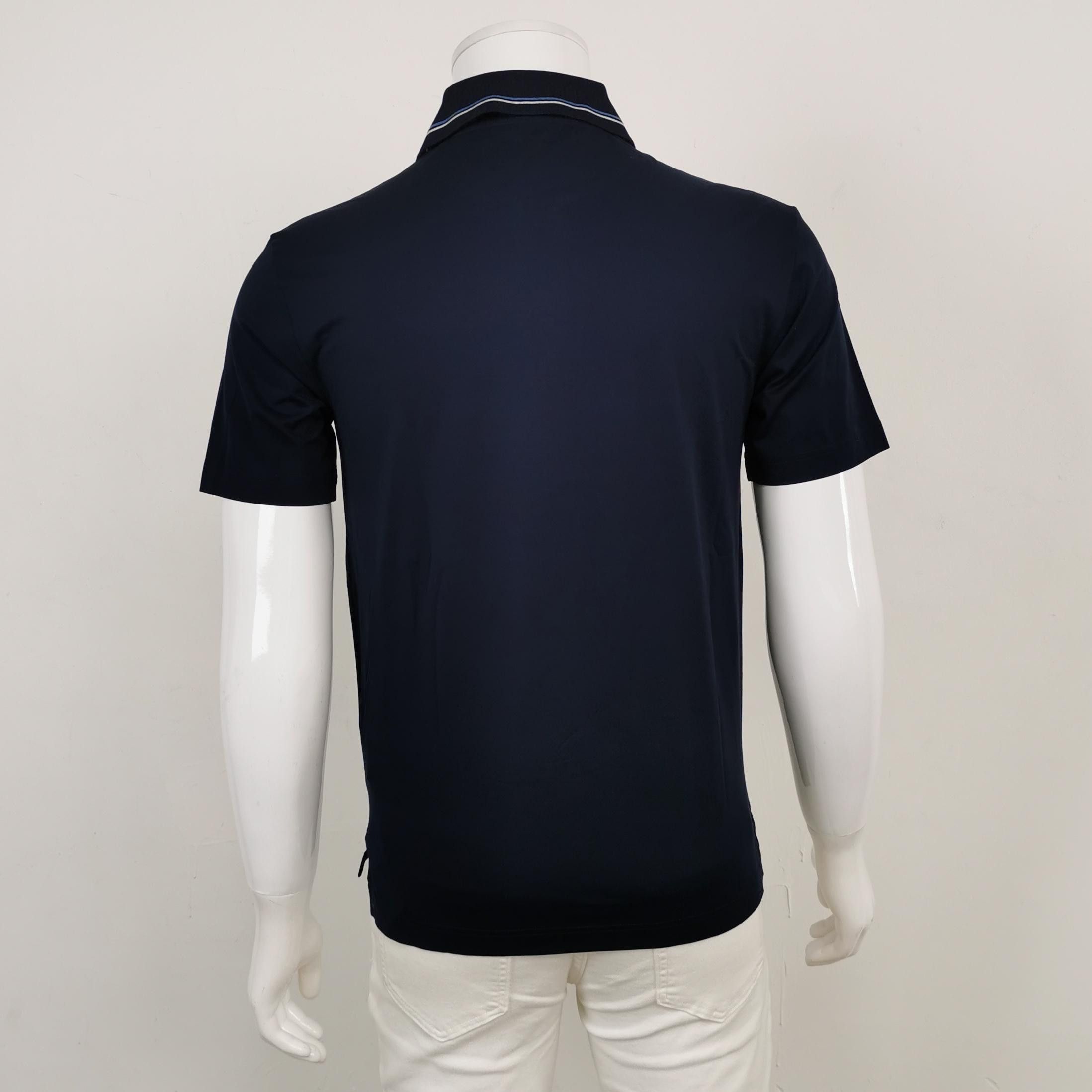 Prada Prada Logo Embroidery Cotton Polo Shirt Size M Size US M / EU 48-50 / 2 - 3 Thumbnail
