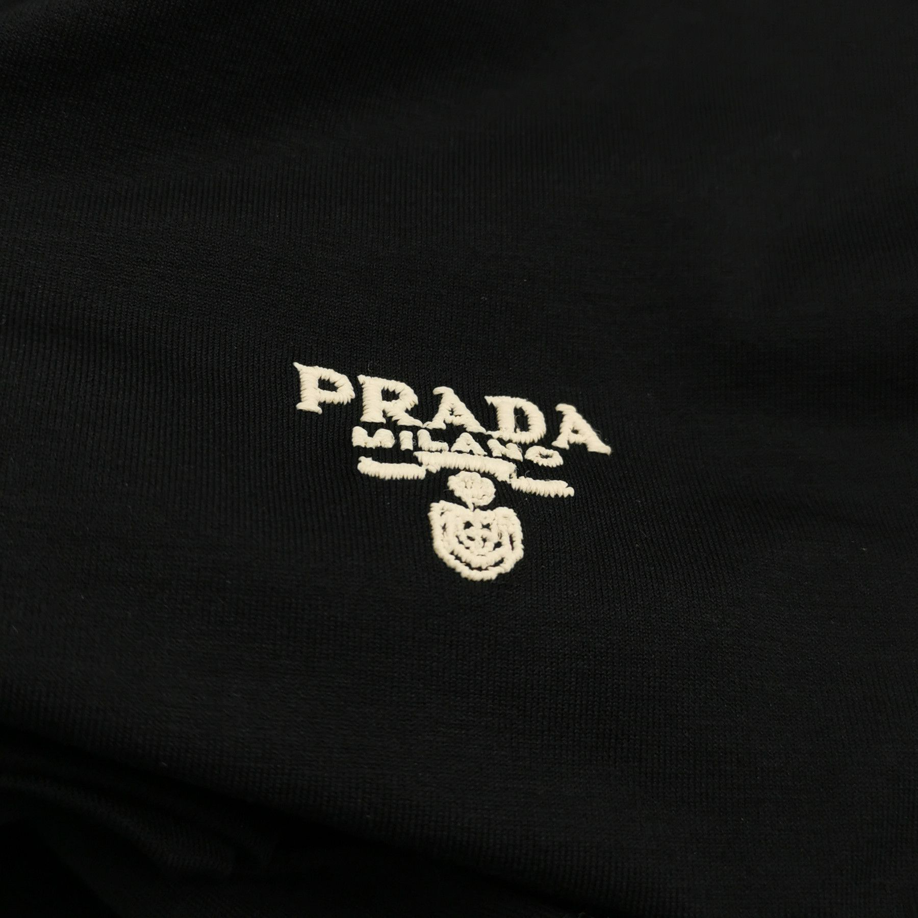 Prada Prada Logo Embroidery Cotton Polo Shirt Size M Size US M / EU 48-50 / 2 - 4 Thumbnail