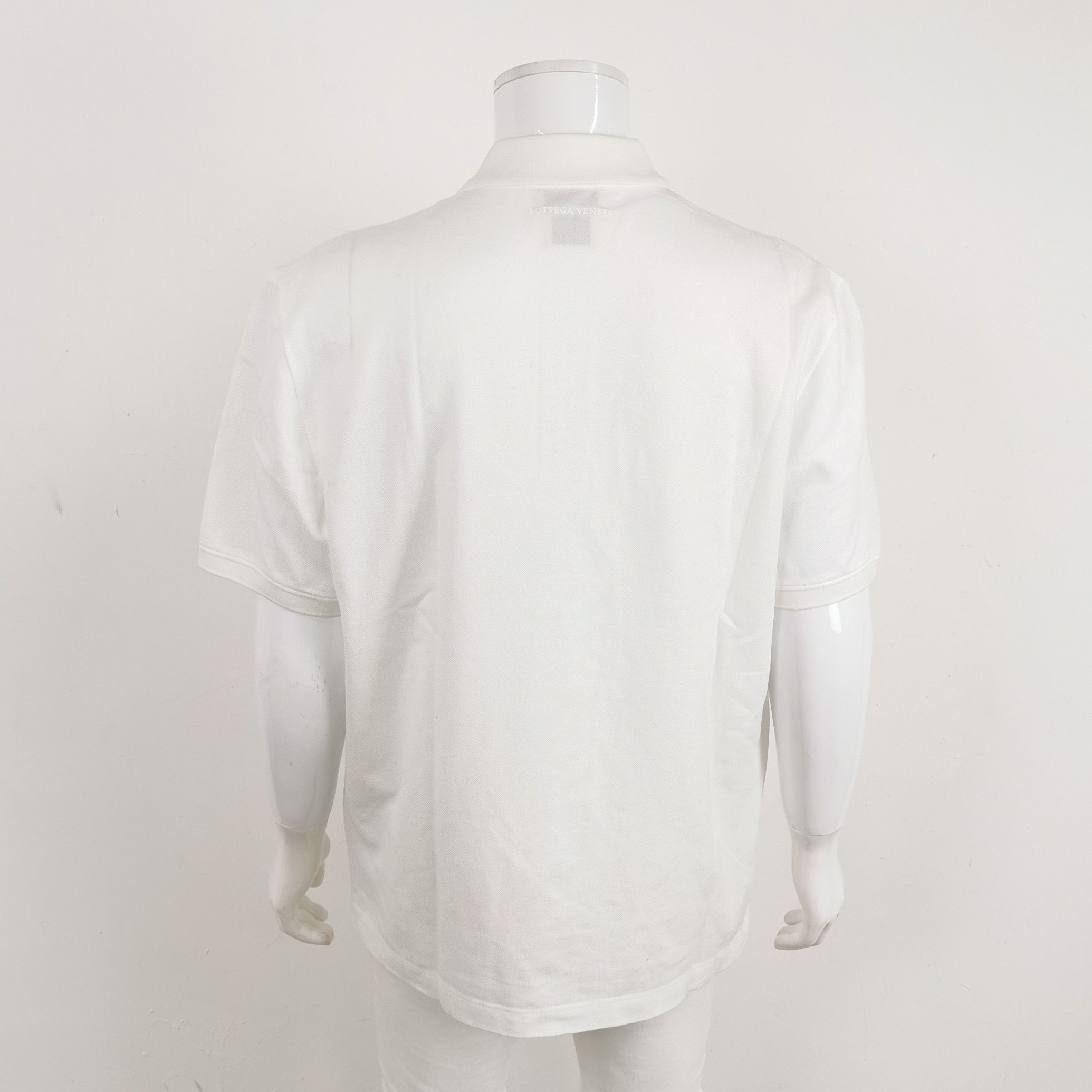 Bottega Veneta Bottega Veneta Solid White Cotton T-Shirt Size 56 Size US XL / EU 56 / 4 - 3 Thumbnail