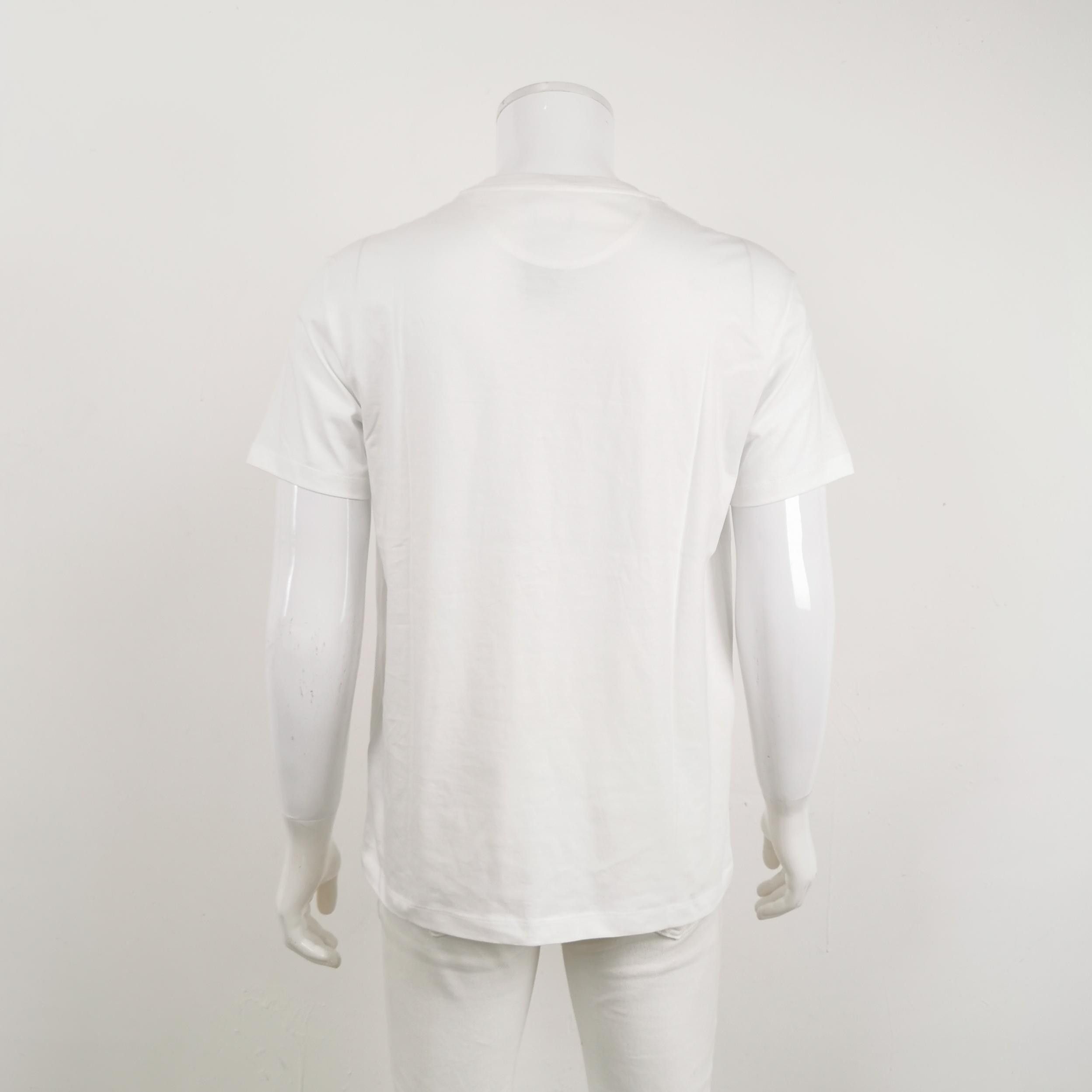 Valentino Valentino White Cotton T-Shirt L Size US L / EU 52-54 / 3 - 3 Thumbnail