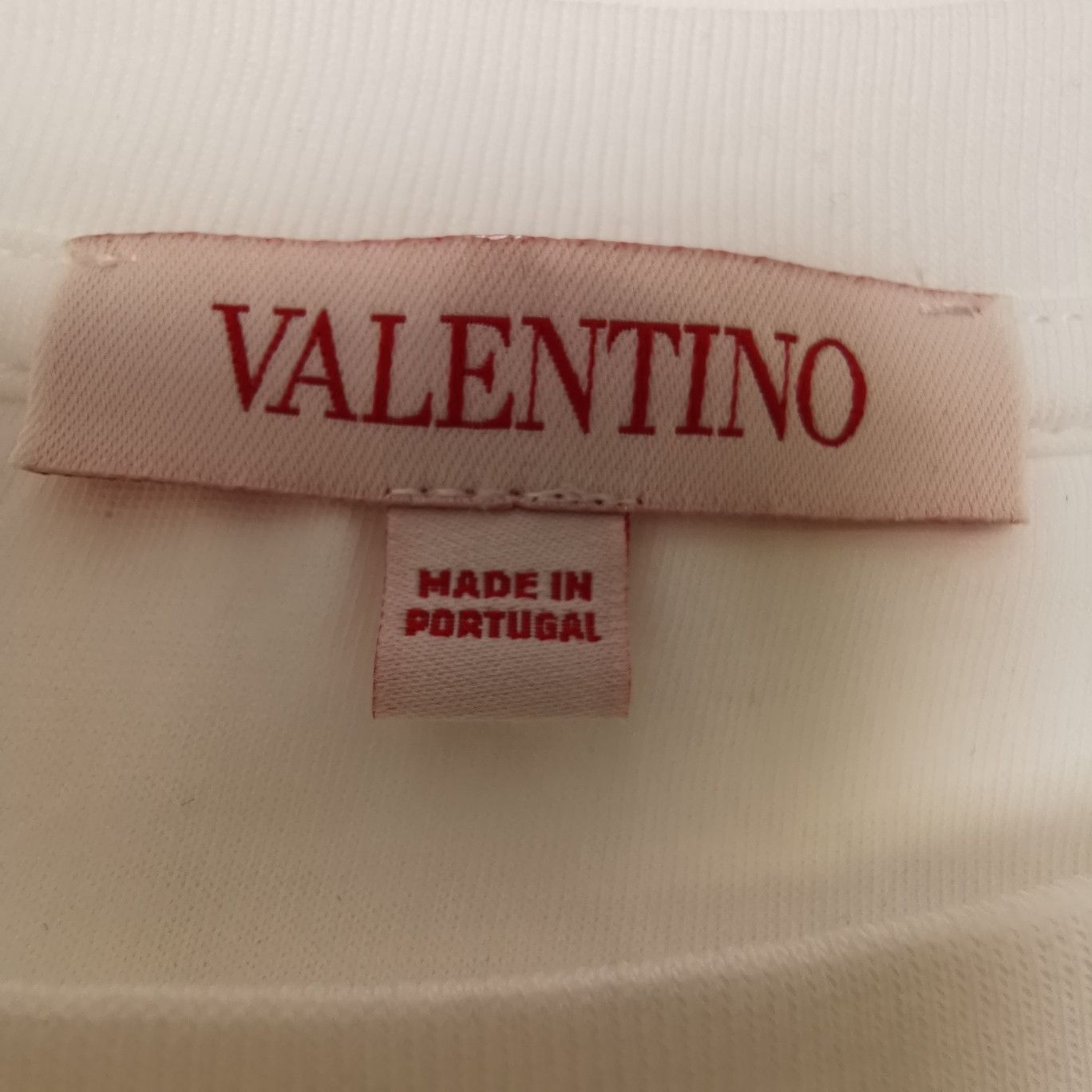 Valentino Valentino White Cotton T-Shirt L Size US L / EU 52-54 / 3 - 5 Thumbnail