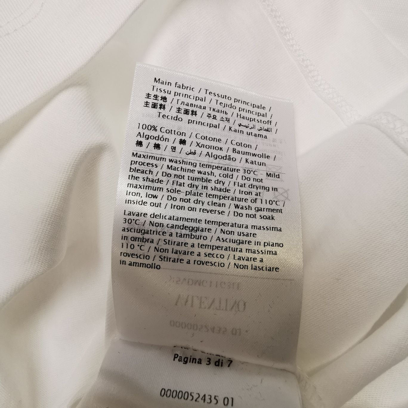 Valentino Valentino White Cotton T-Shirt L Size US L / EU 52-54 / 3 - 7 Thumbnail