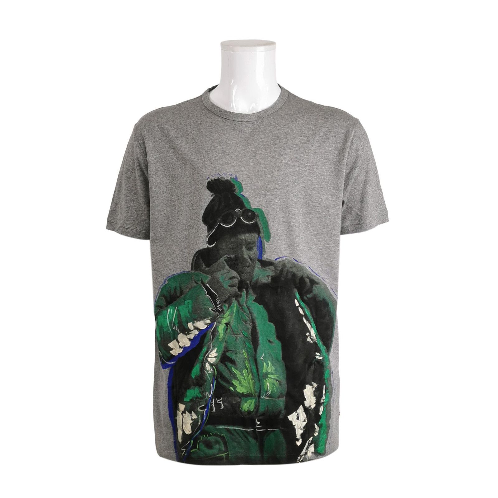 Moncler Moncler Gray Logo Graphic T-Shirt XXL Size US XXL / EU 58 / 5 - 2 Thumbnail