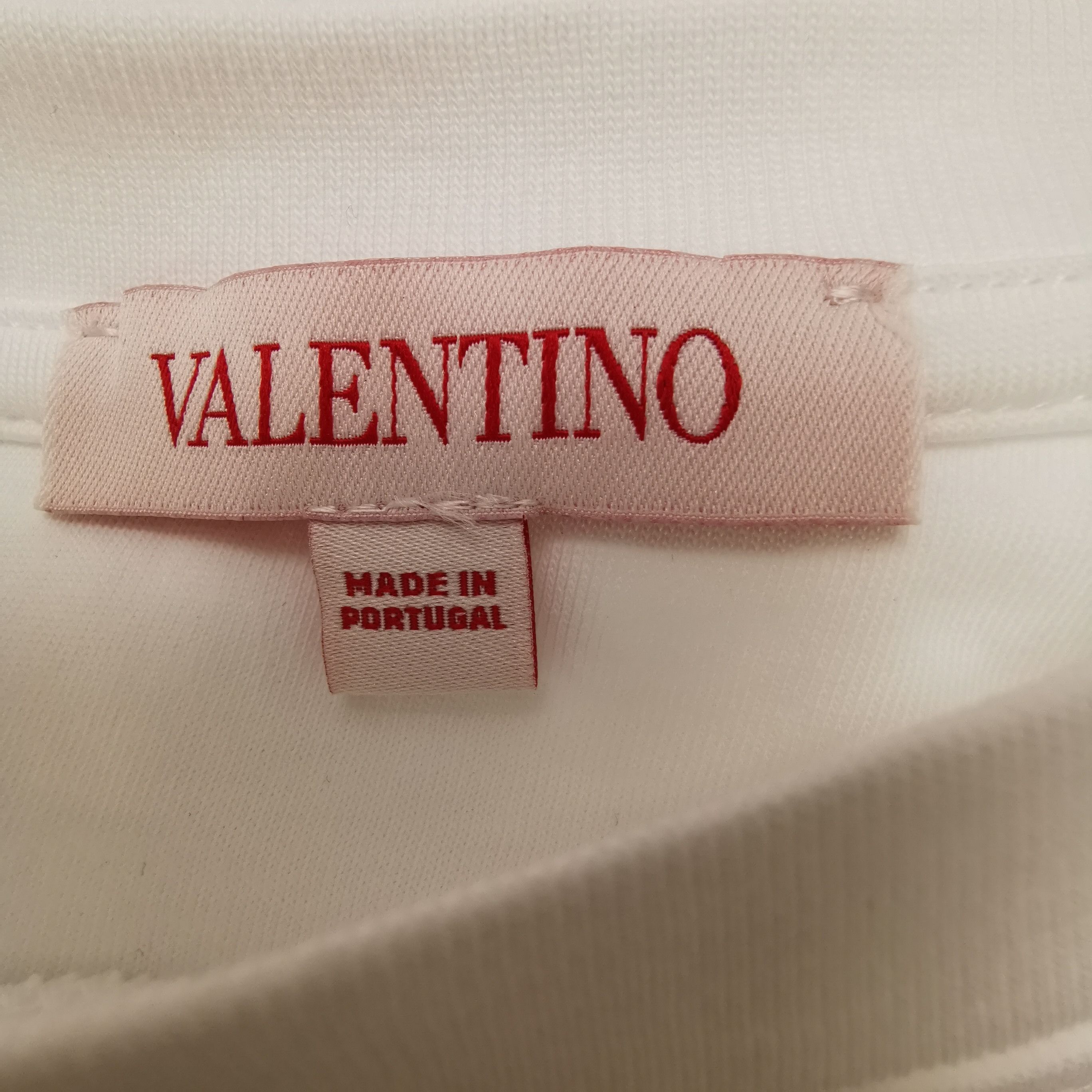 Valentino Valentino White Cotton T-Shirt US S Size US S / EU 44-46 / 1 - 6 Thumbnail