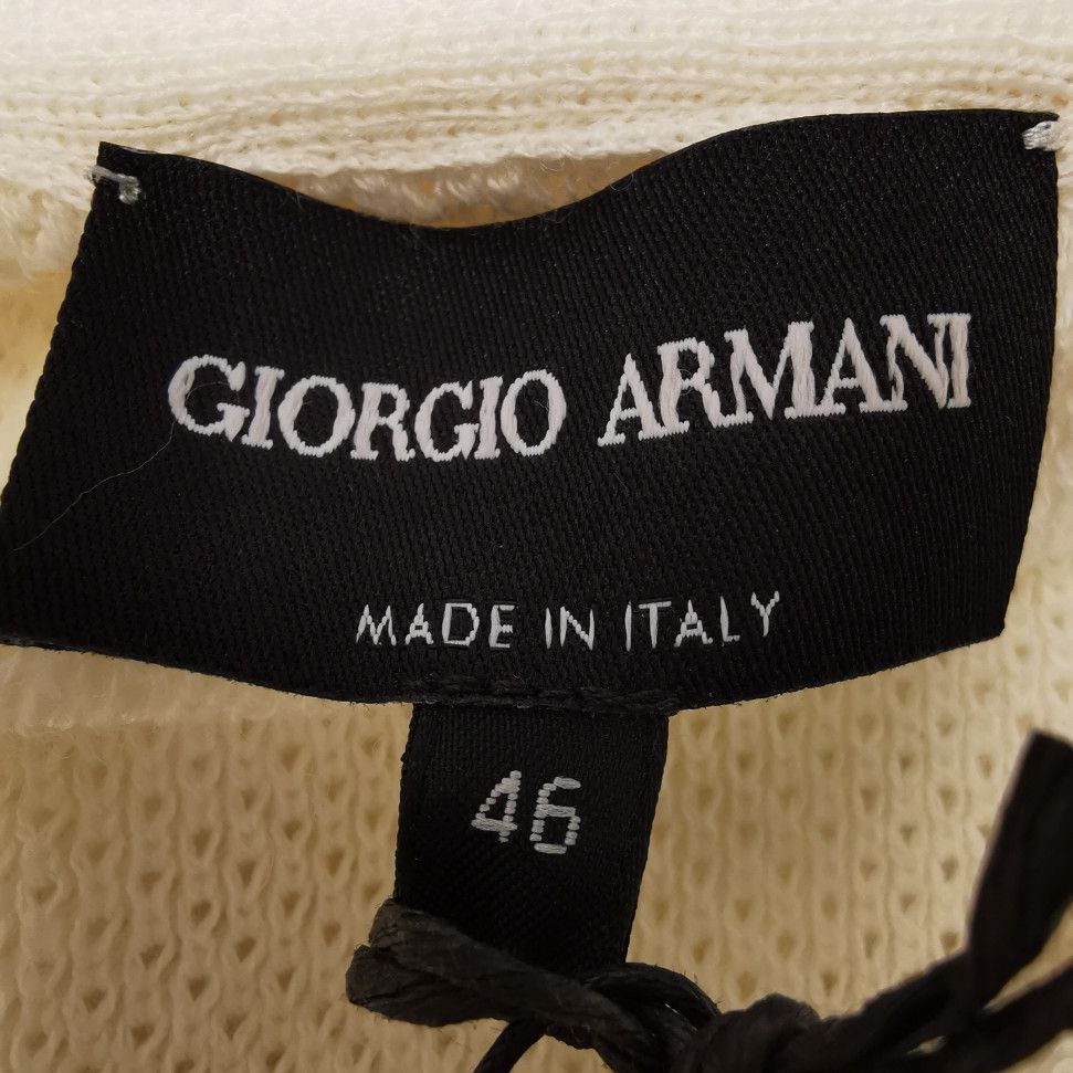 Giorgio Armani Giorgio Armani Wool Cotton Long Sleeve Polo 46 Size US S / EU 44-46 / 1 - 5 Thumbnail