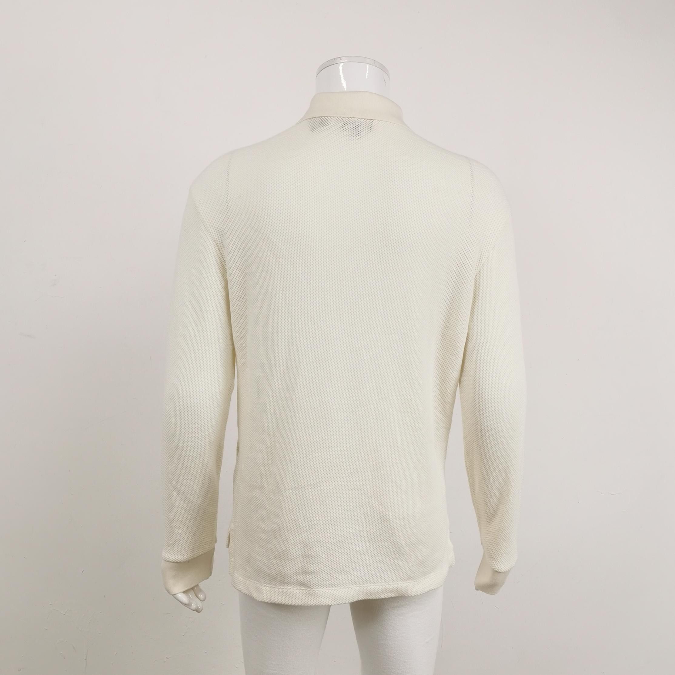 Giorgio Armani Giorgio Armani Wool Cotton Long Sleeve Polo 46 Size US S / EU 44-46 / 1 - 3 Thumbnail