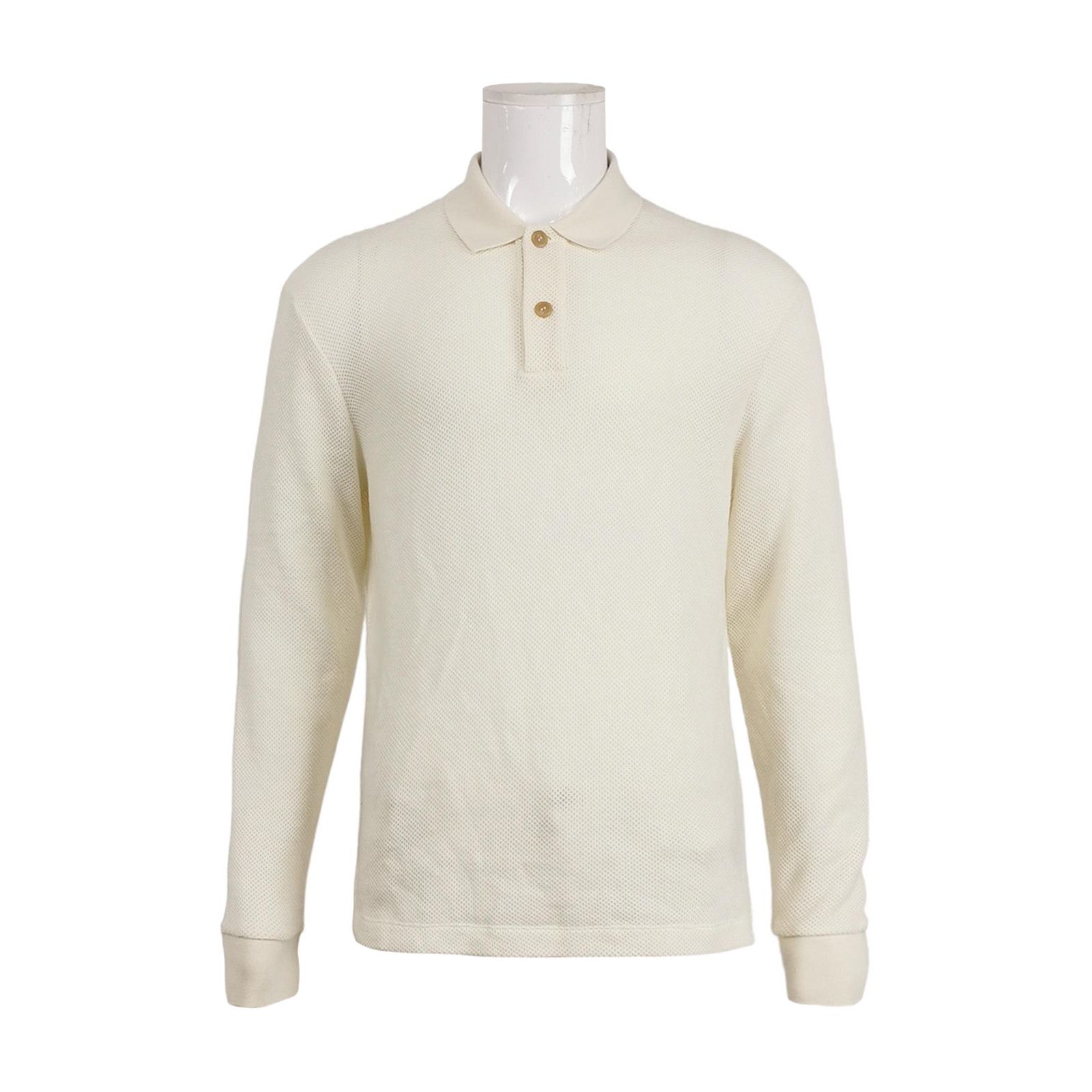 Giorgio Armani Giorgio Armani Wool Cotton Knit Polo Size 50 Size US M / EU 48-50 / 2 - 2 Thumbnail