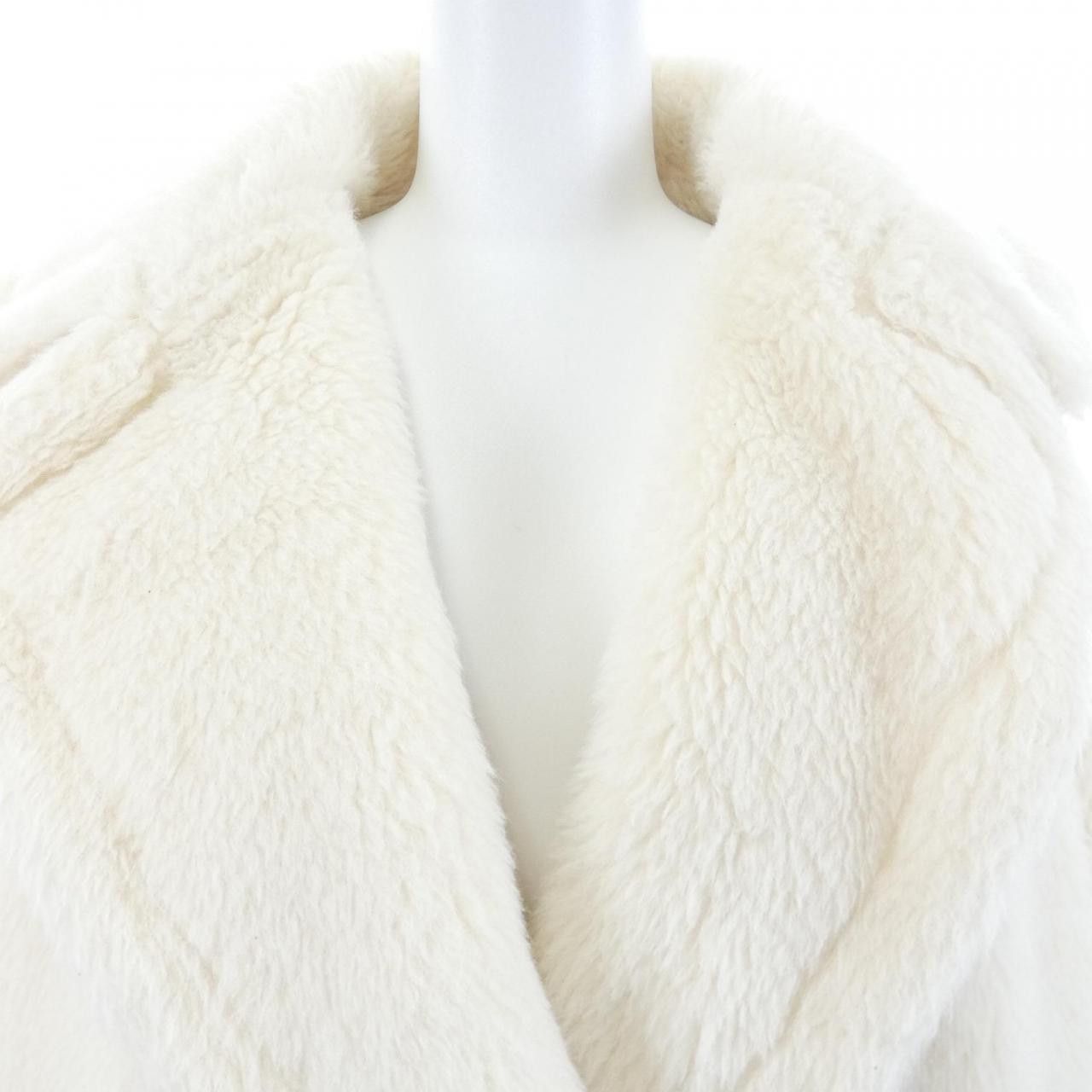 Max Mara Max Mara Max Mara Teddy Bear Alpaca Wool Silk Coat Textile Outerwear 108101 DUTY FREE for USA Size ONE SIZE - 5 Thumbnail