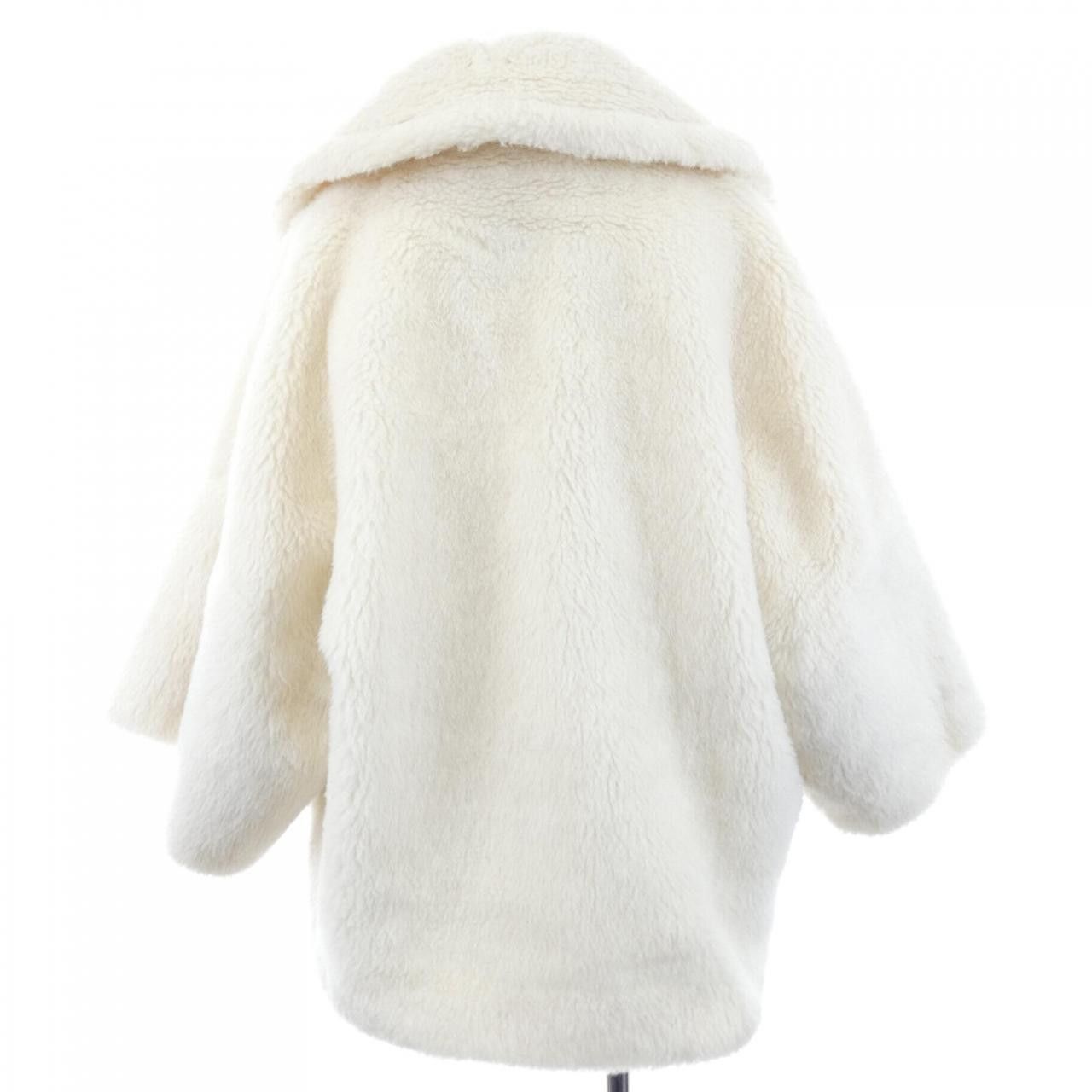 Max Mara Max Mara Max Mara Teddy Bear Alpaca Wool Silk Coat Textile Outerwear 108101 DUTY FREE for USA Size ONE SIZE - 2 Thumbnail