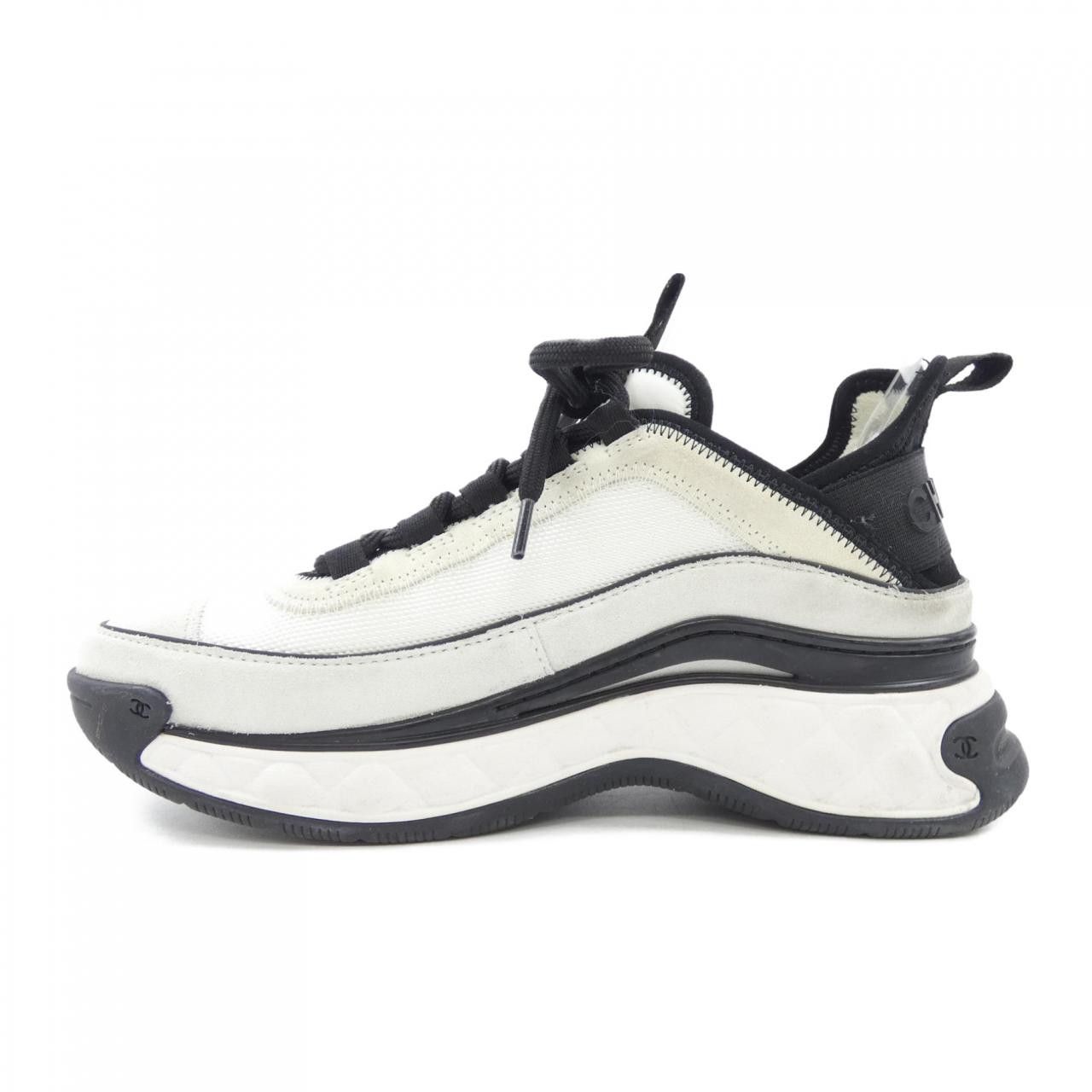 Chanel Chanel Chanel Fabric Suede Calfskin Sneakers Textile Shoes G39070Y56144 DUTY FREE for USA Size ONE SIZE - 2 Thumbnail