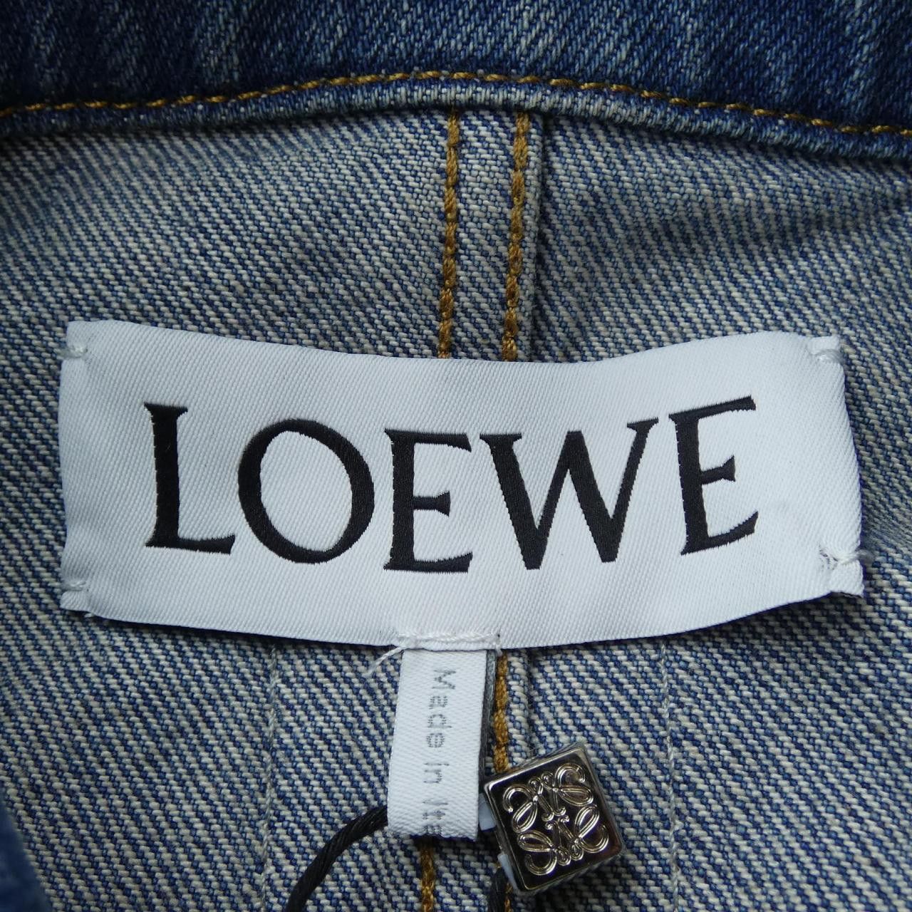 Loewe Loewe Loewe Anagram Denim Jacket Textile Outerwear S359Y50X95 DUTY FREE for USA Size ONE SIZE - 5 Thumbnail