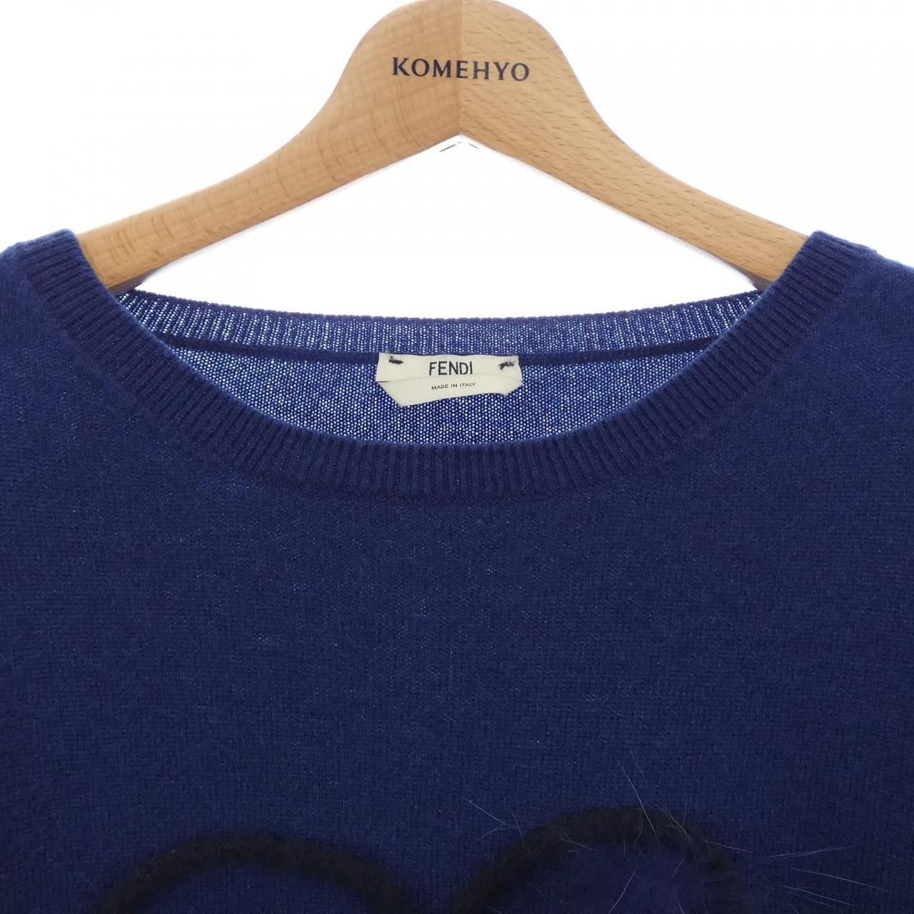 Fendi Fendi Fendi Cashmere Knit Textile Tops FZY683 A3F1 DUTY FREE for USA Size ONE SIZE - 6 Thumbnail