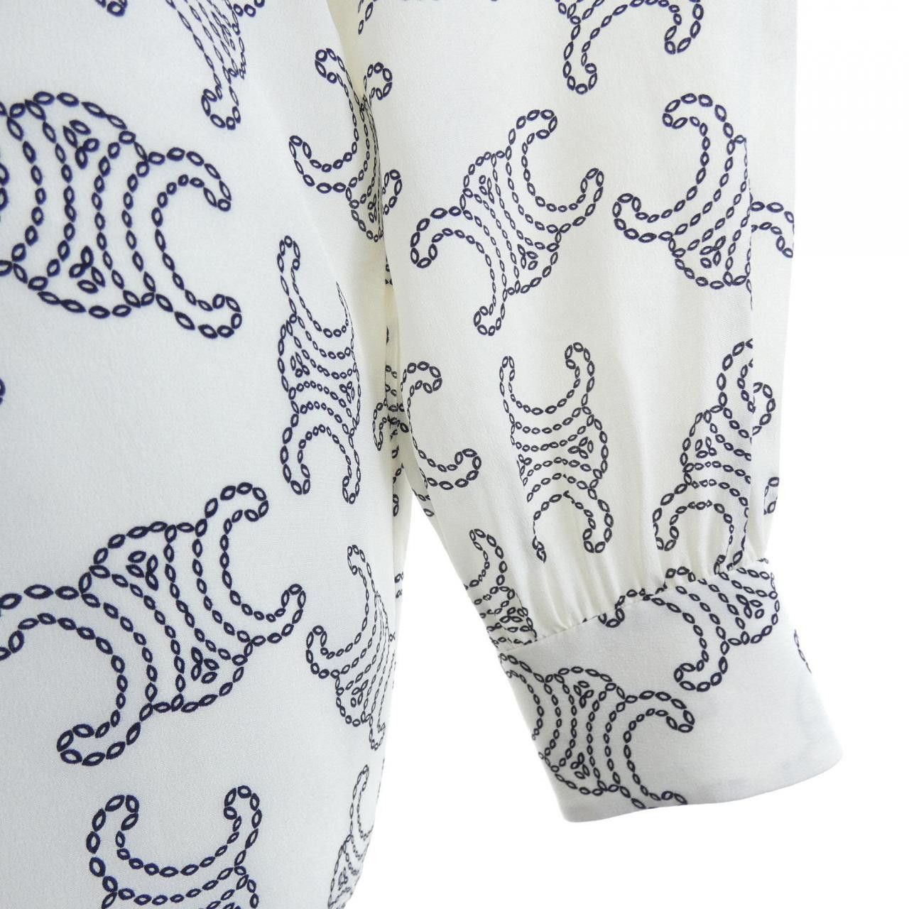 Celine Celine CELINE Silk Shirt Textile Tops 2B1040632 DUTY FREE for USA Size ONE SIZE - 6 Thumbnail