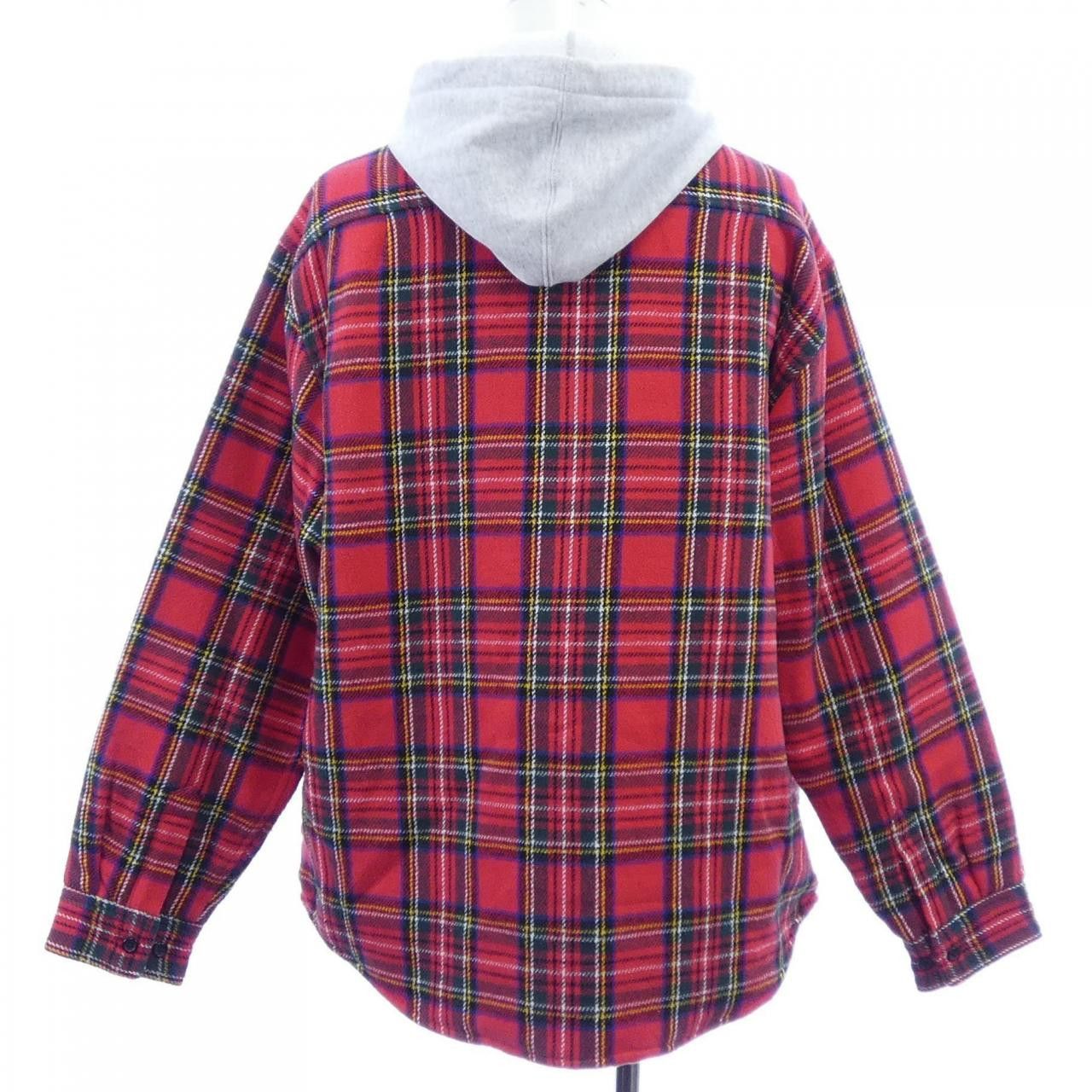 Supreme Supreme Supreme Tartan Flannel Hooded Jacket Textile Outerwear TartanFlannelHooded DUTY FREE for USA Size ONE SIZE - 2 Thumbnail