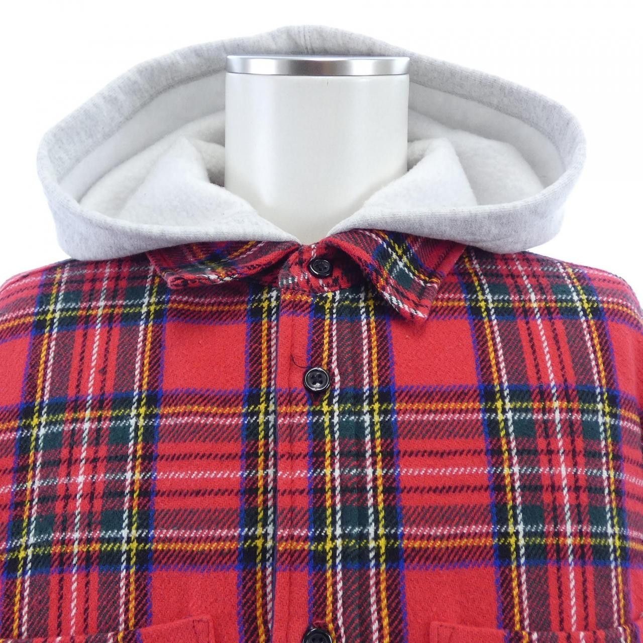 Supreme Supreme Supreme Tartan Flannel Hooded Jacket Textile Outerwear TartanFlannelHooded DUTY FREE for USA Size ONE SIZE - 5 Thumbnail