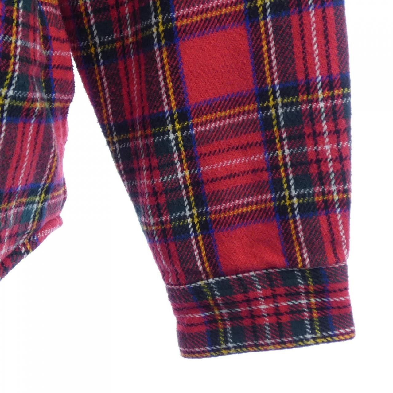 Supreme Supreme Supreme Tartan Flannel Hooded Jacket Textile Outerwear TartanFlannelHooded DUTY FREE for USA Size ONE SIZE - 6 Thumbnail