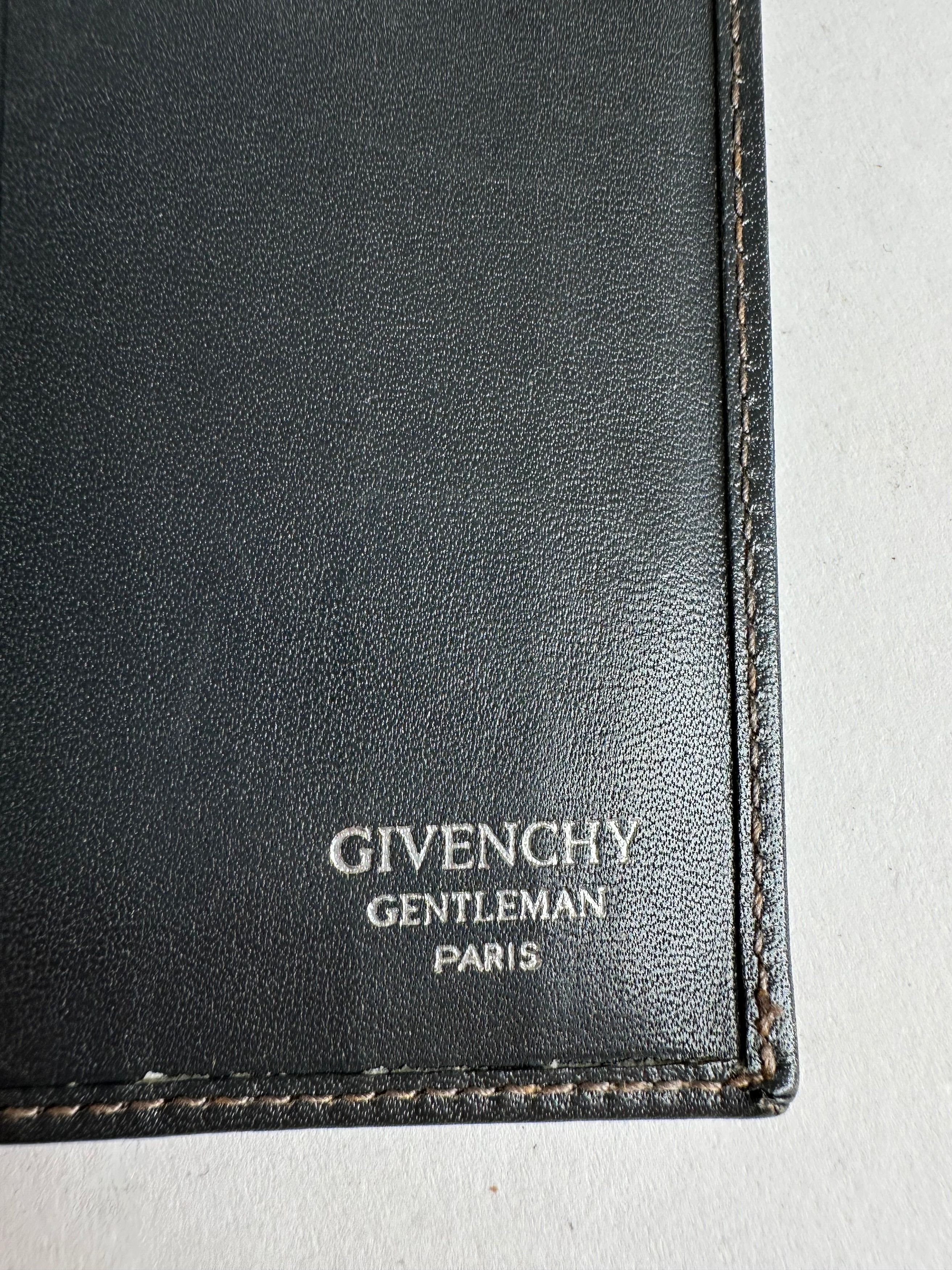 Givenchy Vintage 4G Leather Long Bifold Wallet Black Size ONE SIZE - 4 Thumbnail