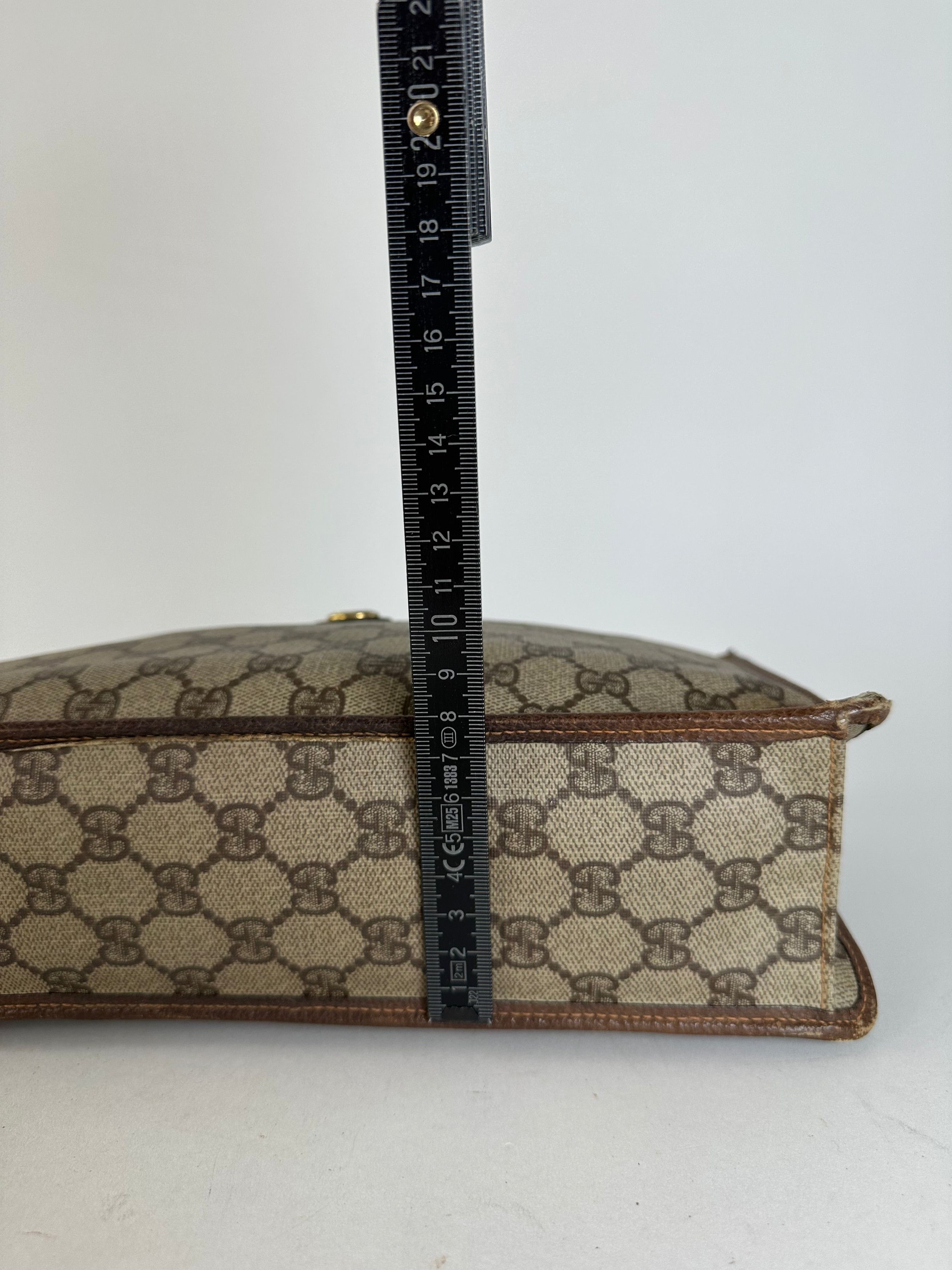 Gucci Vintage GG Supreme Monogram Coated Canvas Zip Pouch Beige Eb Size ONE SIZE - 11 Thumbnail