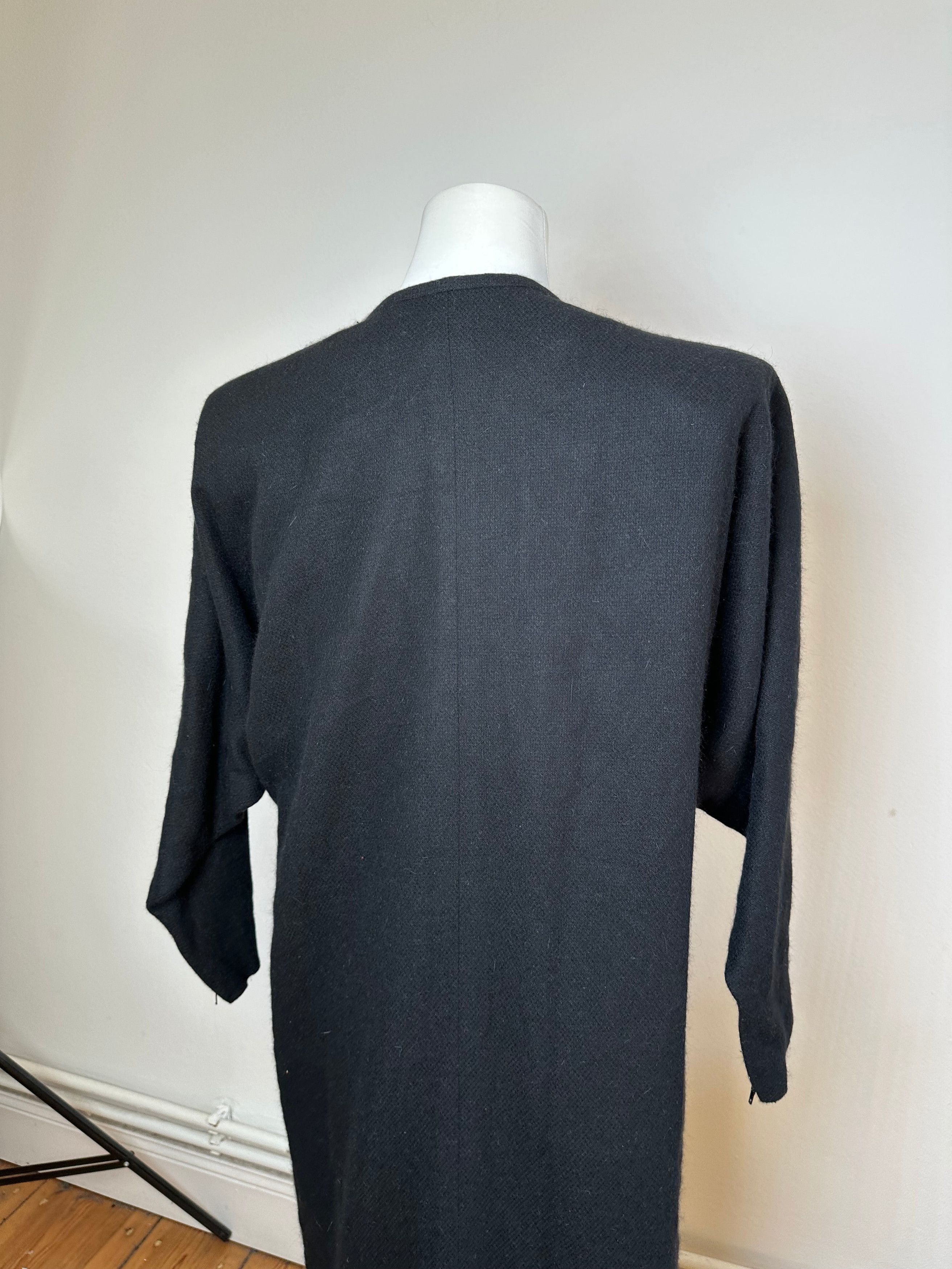 Givenchy Vintage Wool Shift Dress Black M Size M / US 6-8 / IT 42-44 - 13 Thumbnail