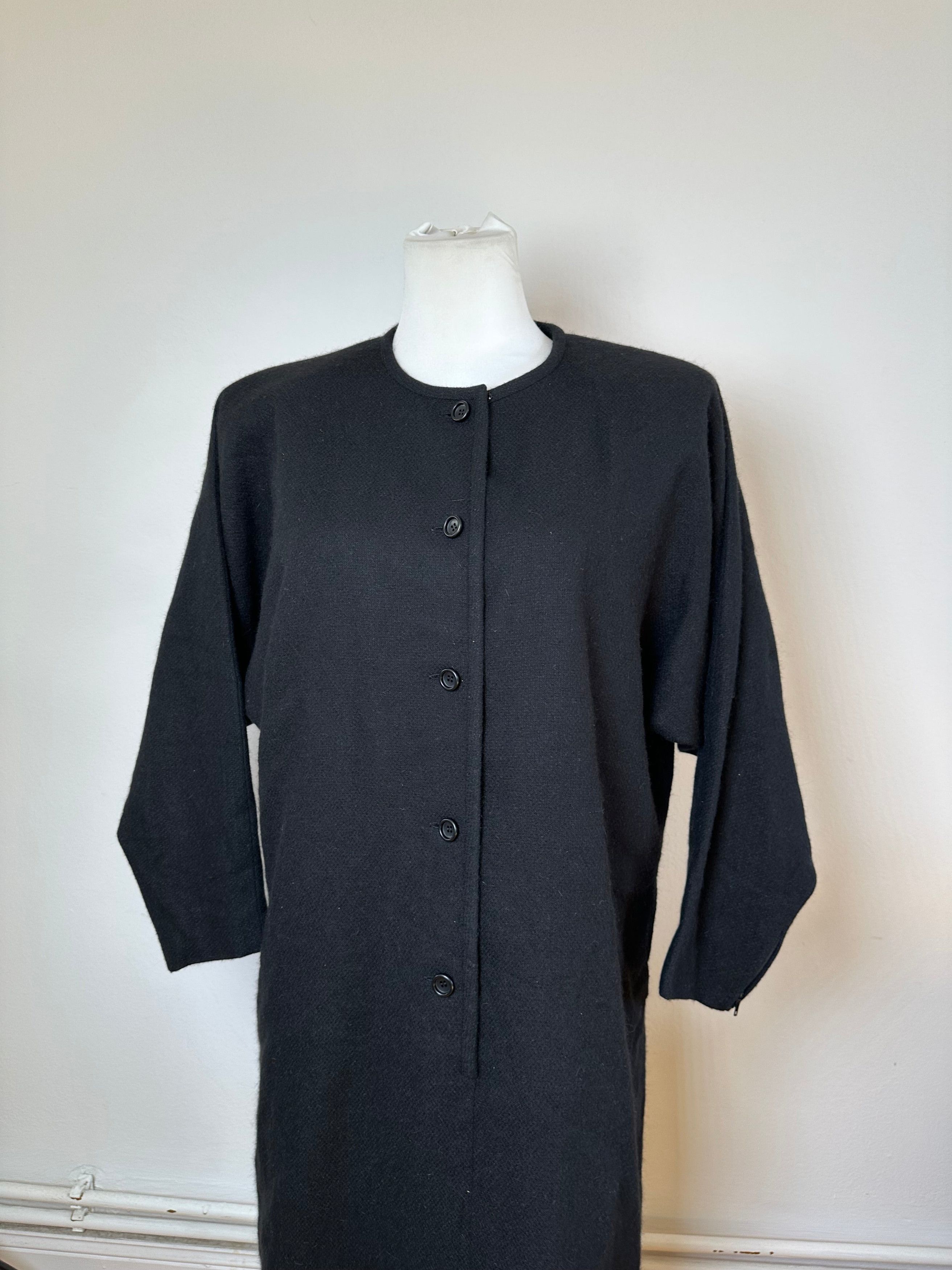 Givenchy Vintage Wool Shift Dress Black M Size M / US 6-8 / IT 42-44 - 12 Thumbnail