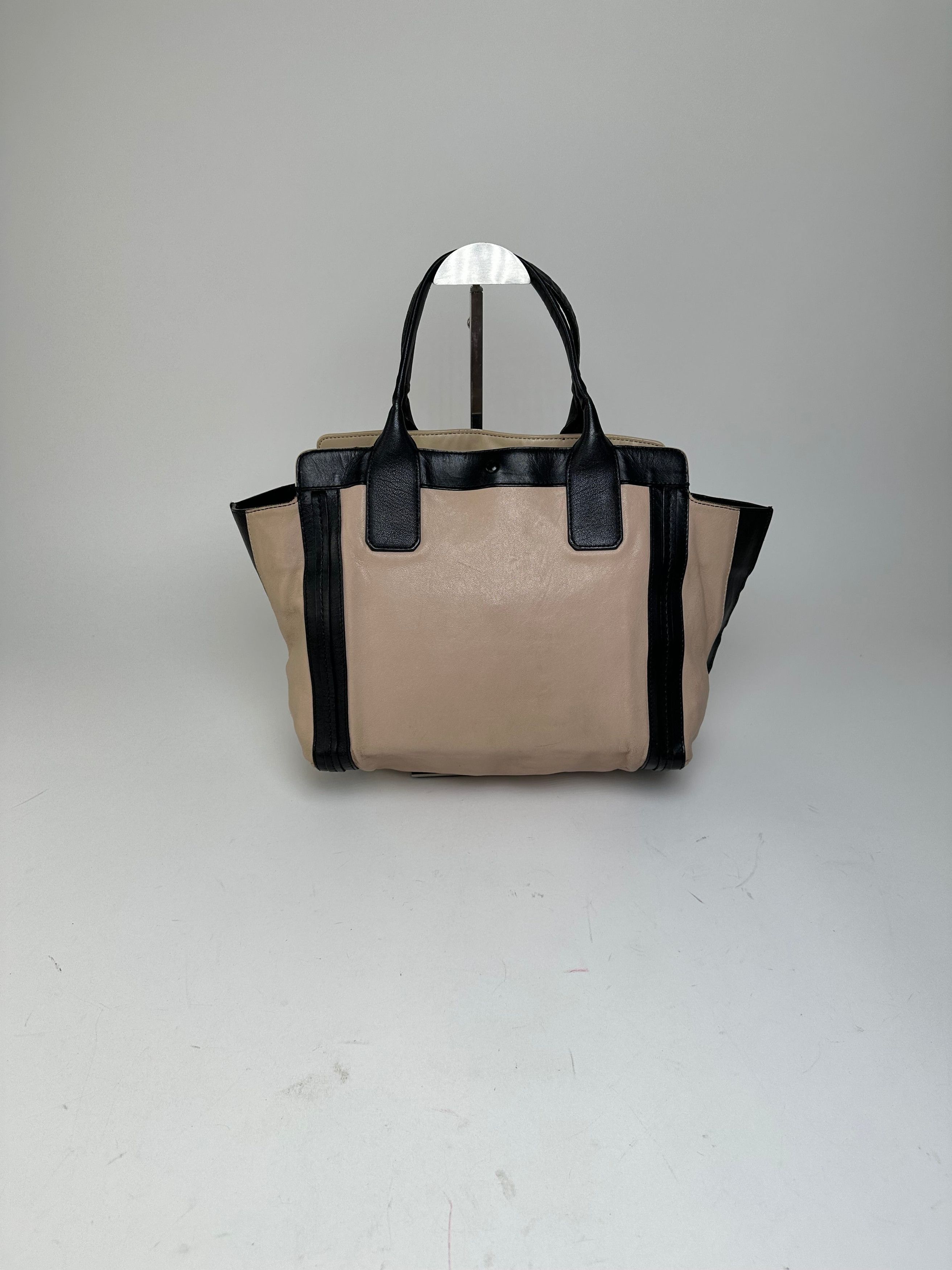Chloe Vintage Leather Tote Bag Nude Black Size ONE SIZE - 14 Thumbnail