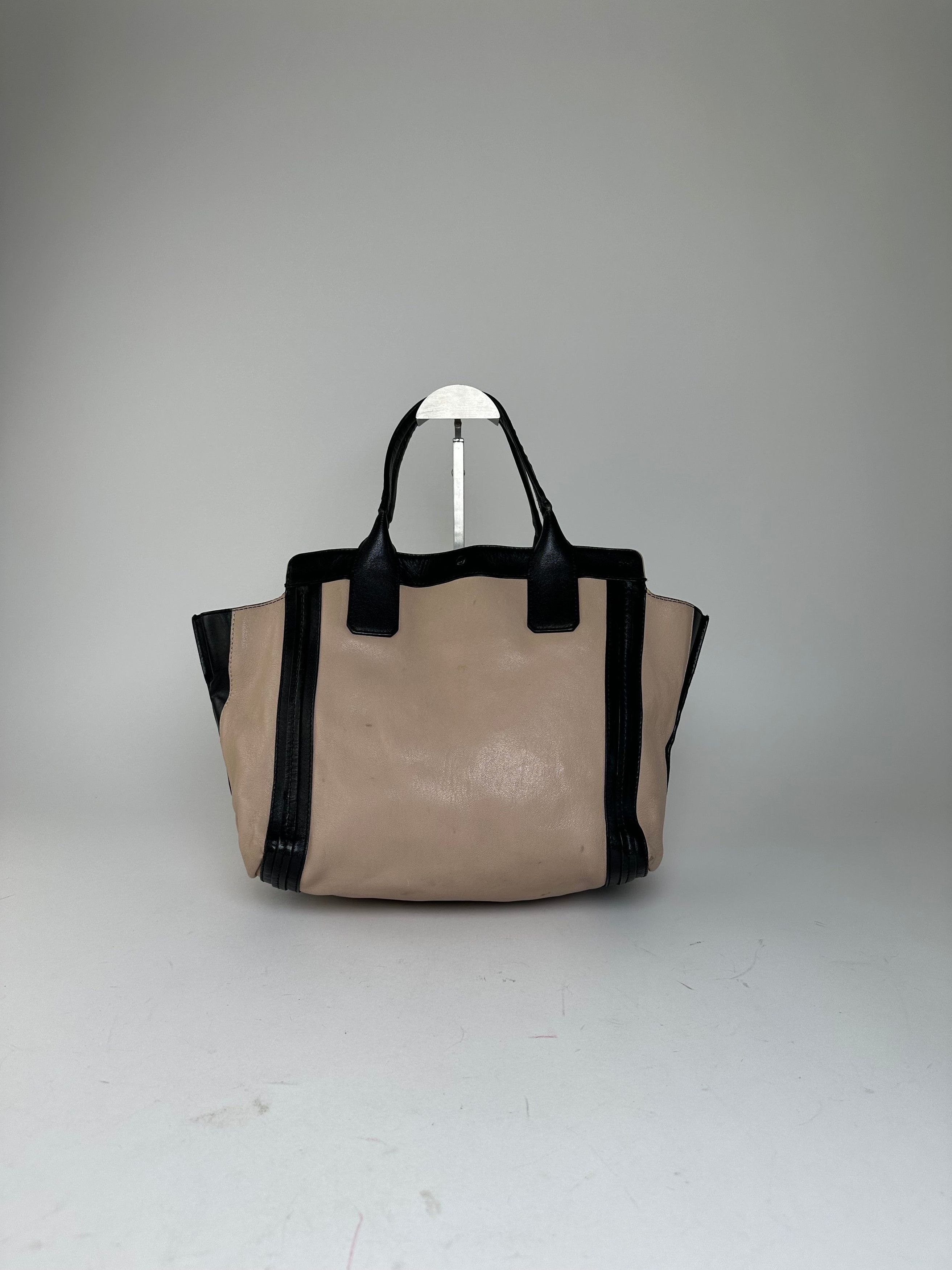 Chloe Vintage Leather Tote Bag Nude Black Size ONE SIZE - 13 Thumbnail