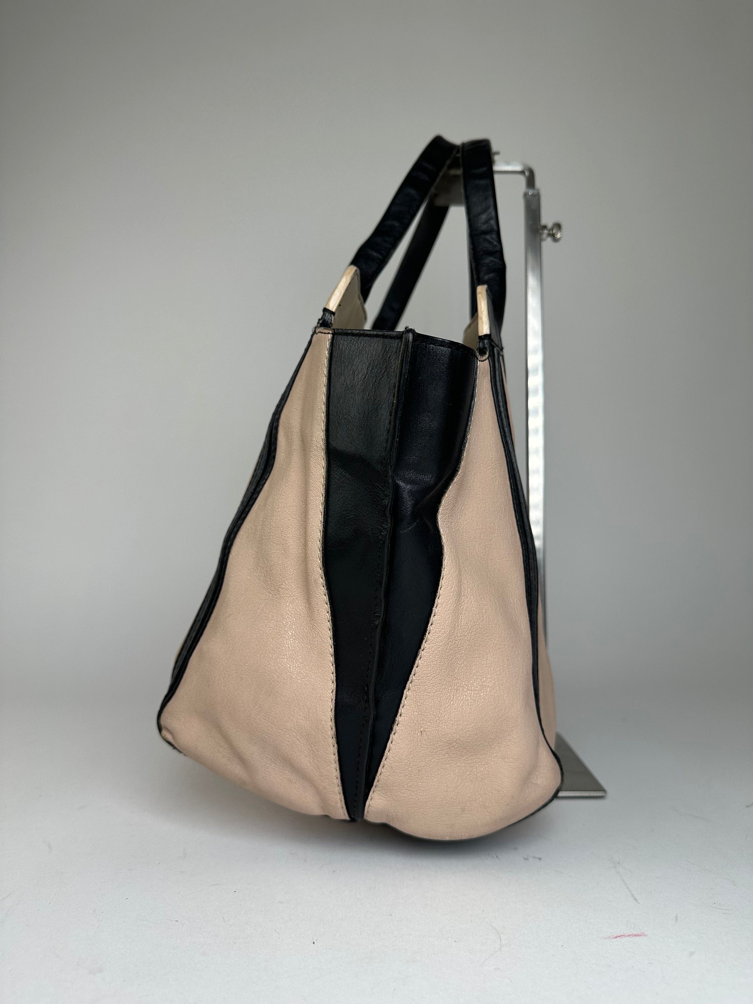 Chloe Vintage Leather Tote Bag Nude Black Size ONE SIZE - 5 Thumbnail