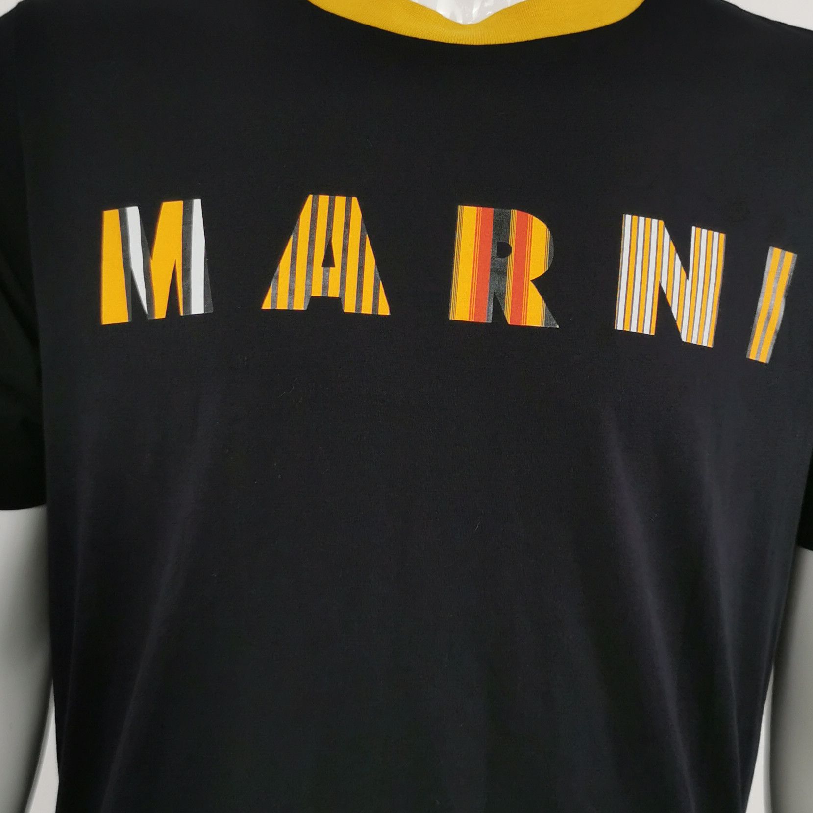 Marni Marni Striped Logo Ringer T-Shirt Size 48 Size US M / EU 48-50 / 2 - 4 Thumbnail