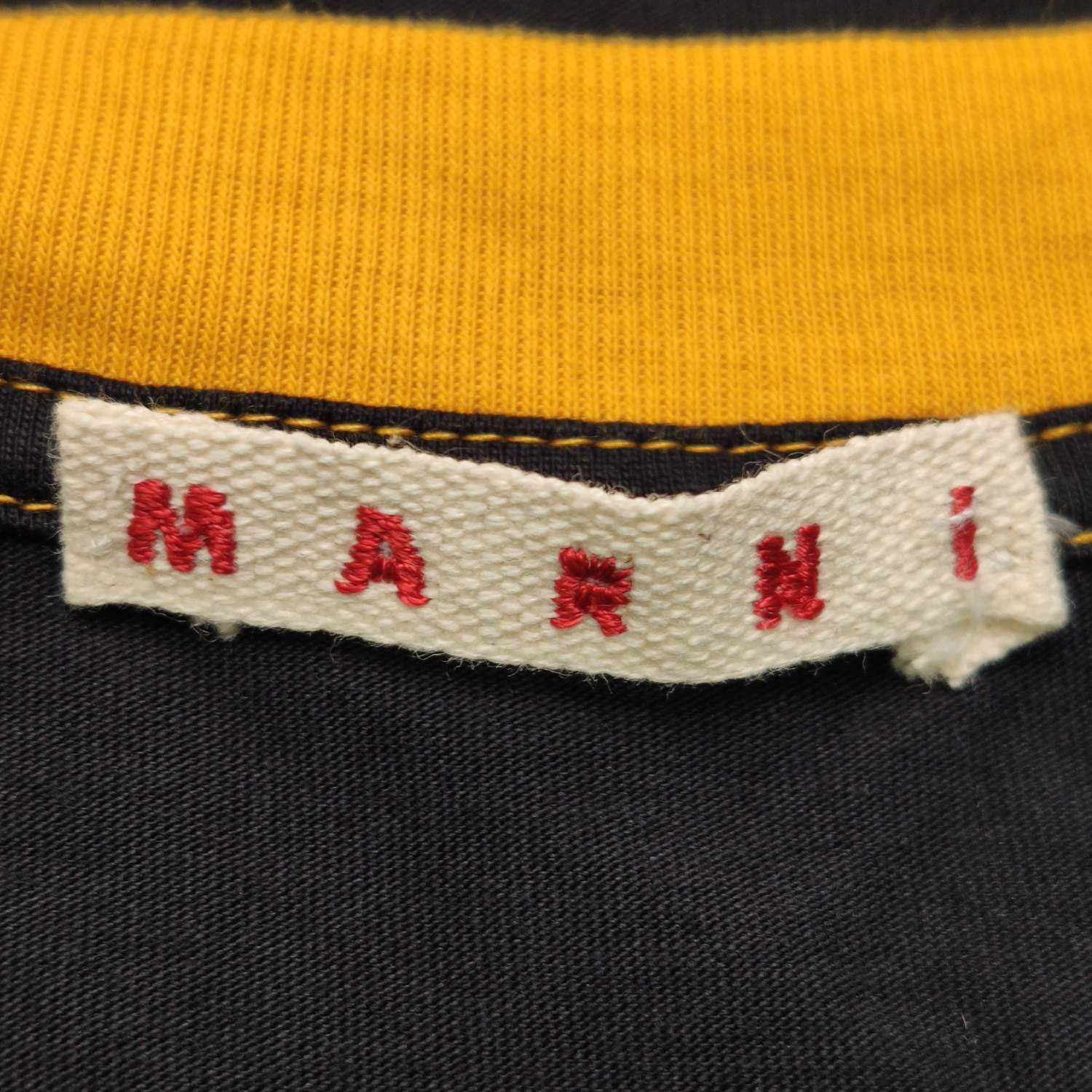 Marni Marni Striped Logo Ringer T-Shirt Size 48 Size US M / EU 48-50 / 2 - 6 Thumbnail