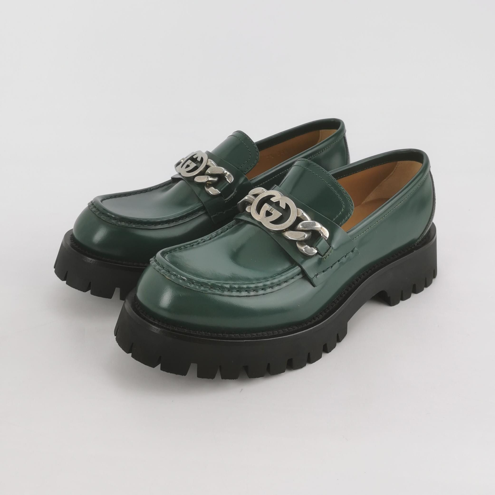 Gucci Gucci Interlocking G Chain Lug Loafers 41.5 Size US 8 / EU 41 - 2 Thumbnail