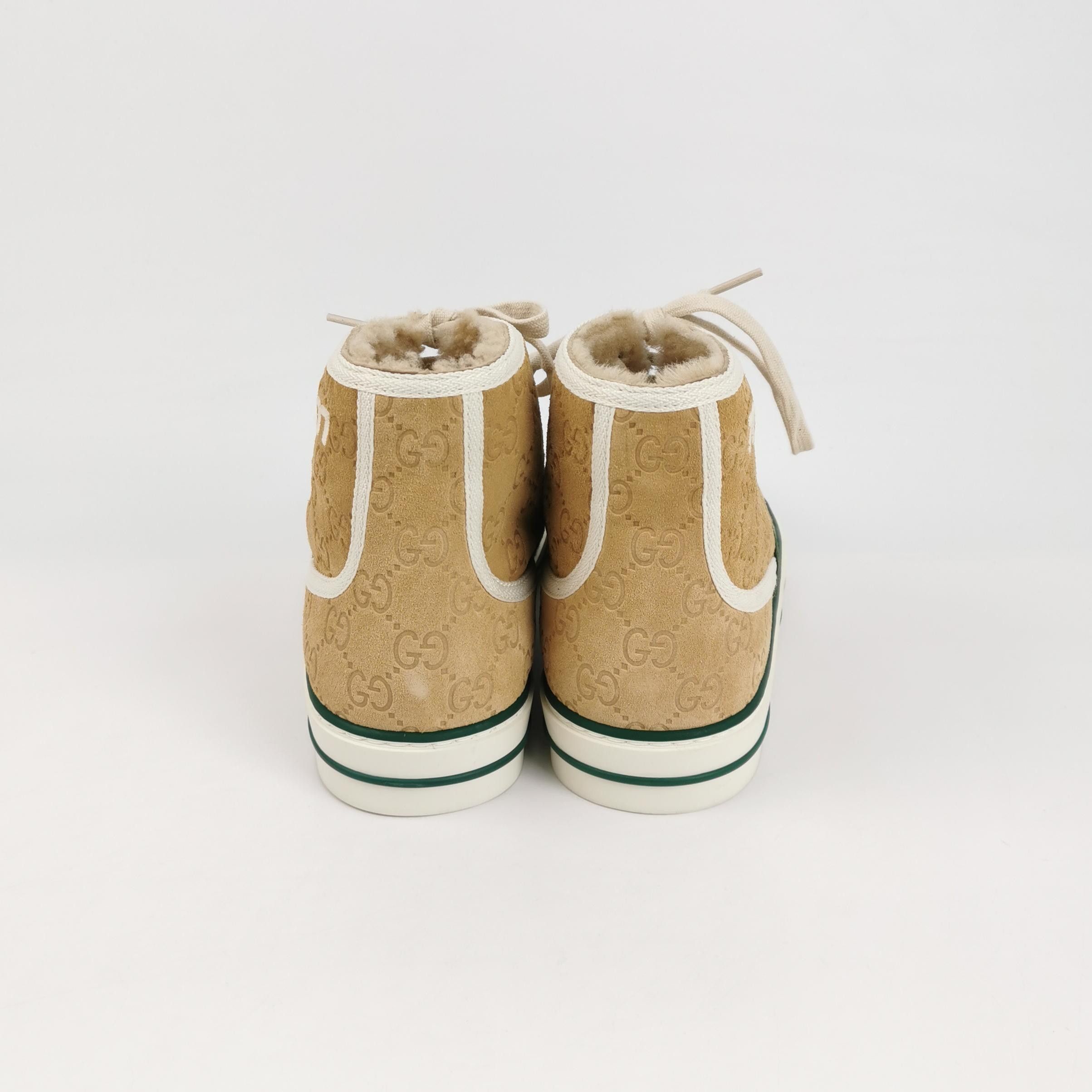 Gucci Gucci Tennis 1977 GG Suede High Top Sneakers 41 Size US 8 / EU 41 - 4 Thumbnail
