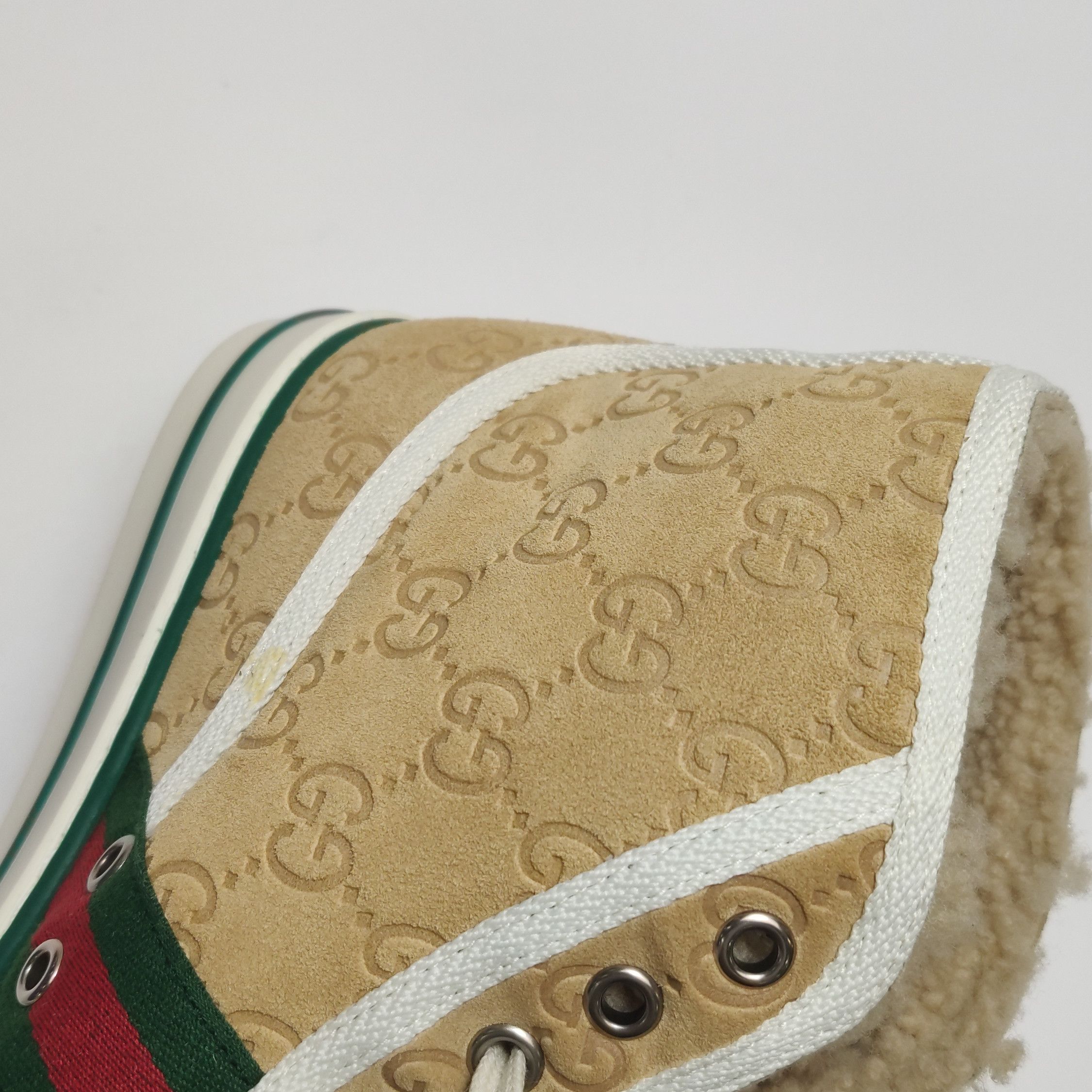 Gucci Gucci Tennis 1977 GG Suede High Top Sneakers 41 Size US 8 / EU 41 - 11 Thumbnail