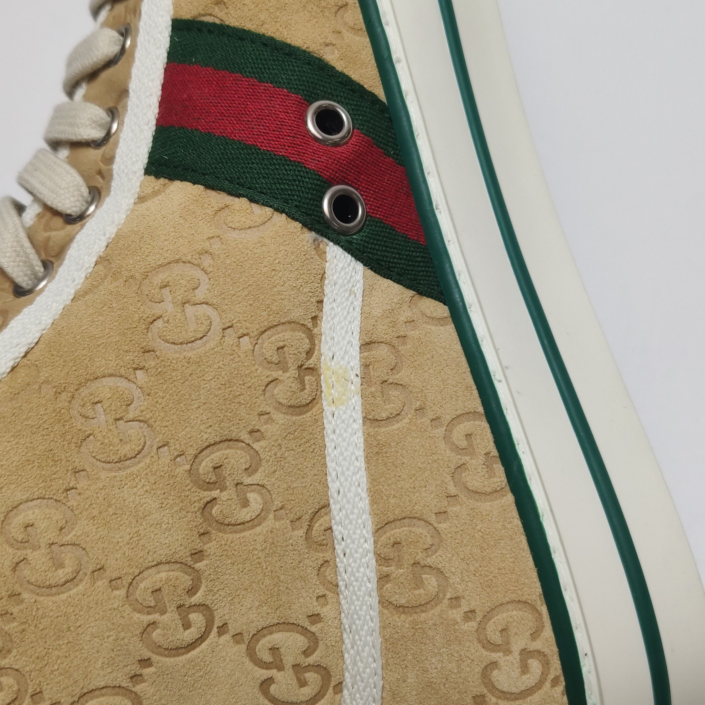 Gucci Gucci Tennis 1977 GG Suede High Top Sneakers 41 Size US 8 / EU 41 - 8 Thumbnail