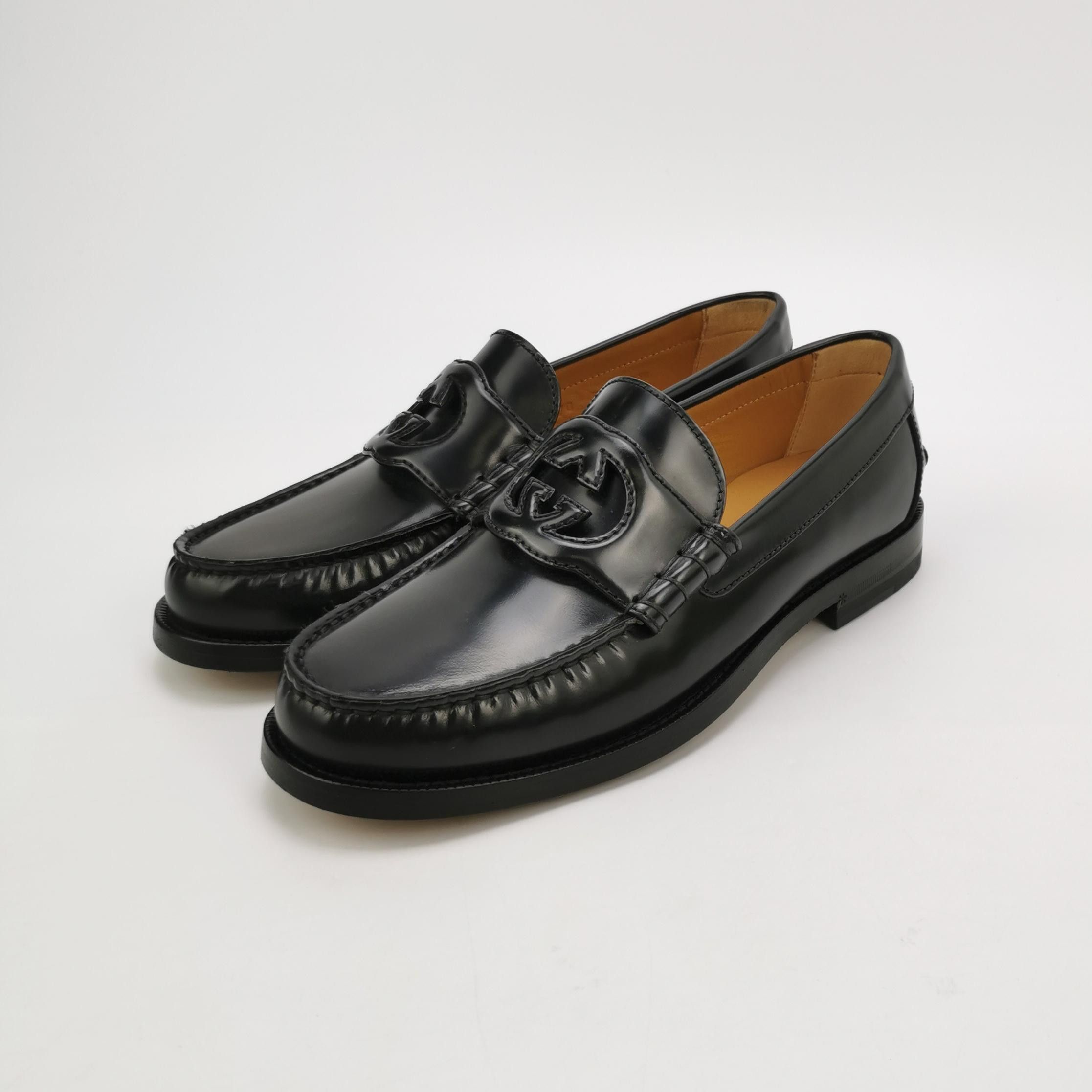 Gucci Gucci Interlocking G Leather Loafers Size 6 Size US 6 / EU 39 - 2 Thumbnail