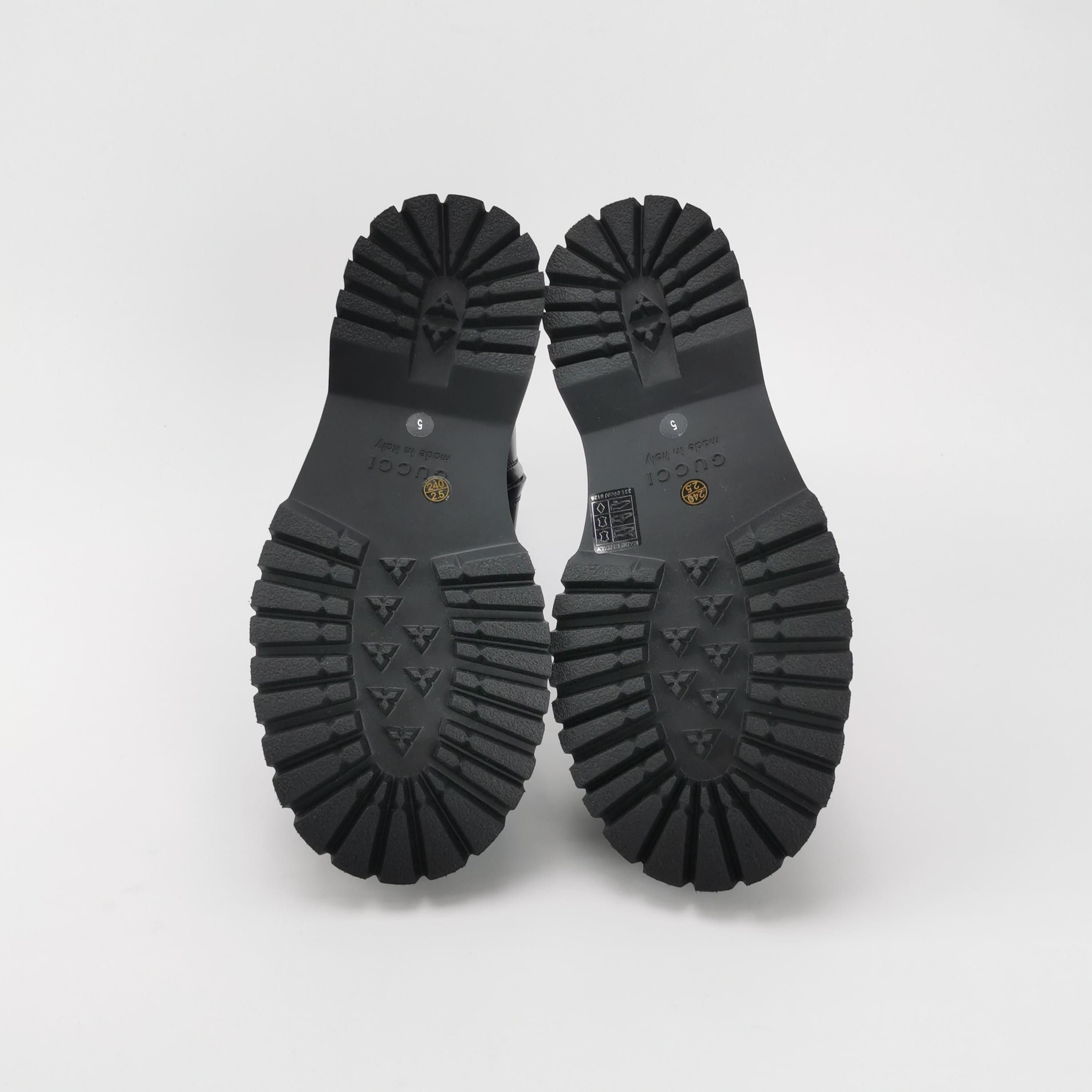 Gucci Gucci Leather Lug Sole Lace-Up Boots 39 Size US 6 / EU 39 - 5 Thumbnail
