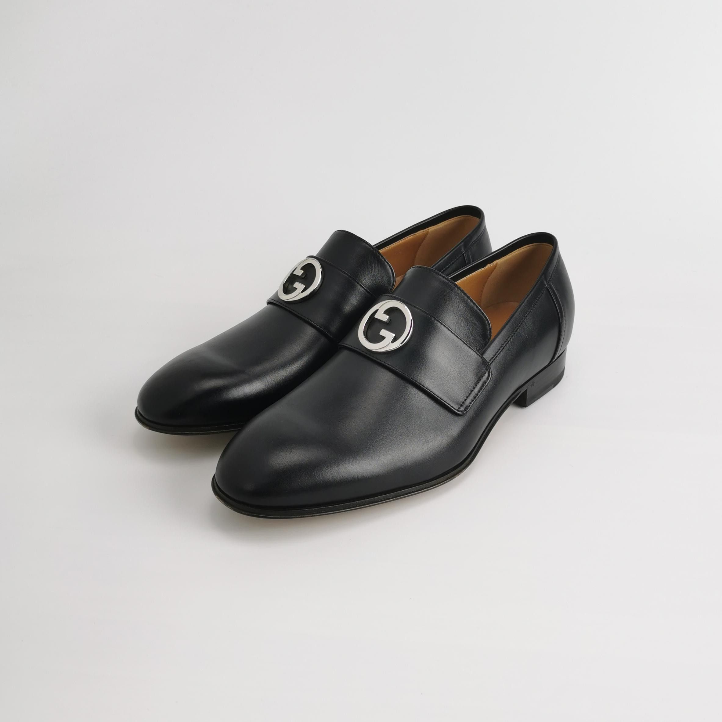 Gucci Gucci Interlocking G Leather Loafers 5.5 Size US 6 / EU 39 - 2 Thumbnail