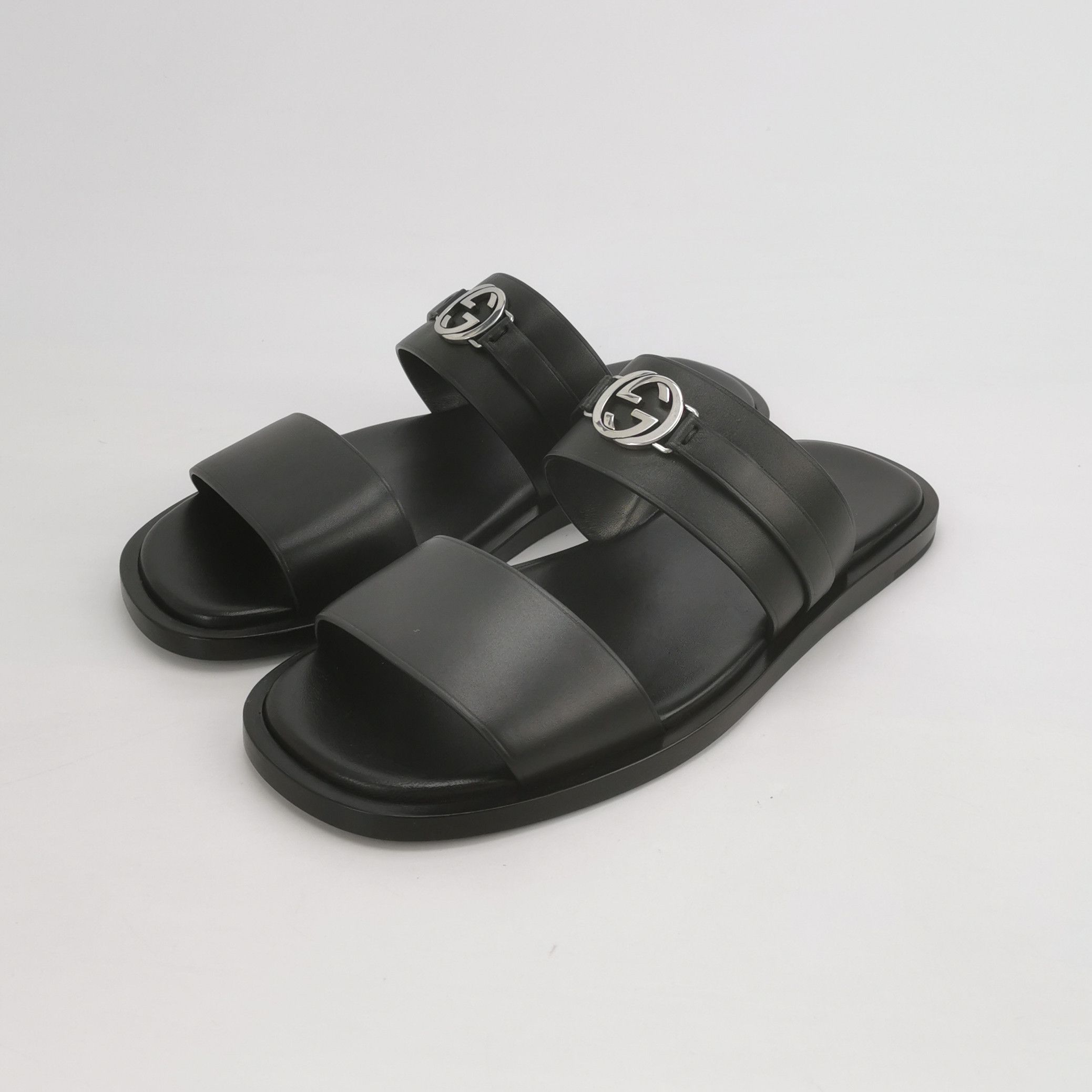 Gucci Gucci Interlocking G Leather Sandals 43 Size US 10 / EU 43 - 2 Thumbnail