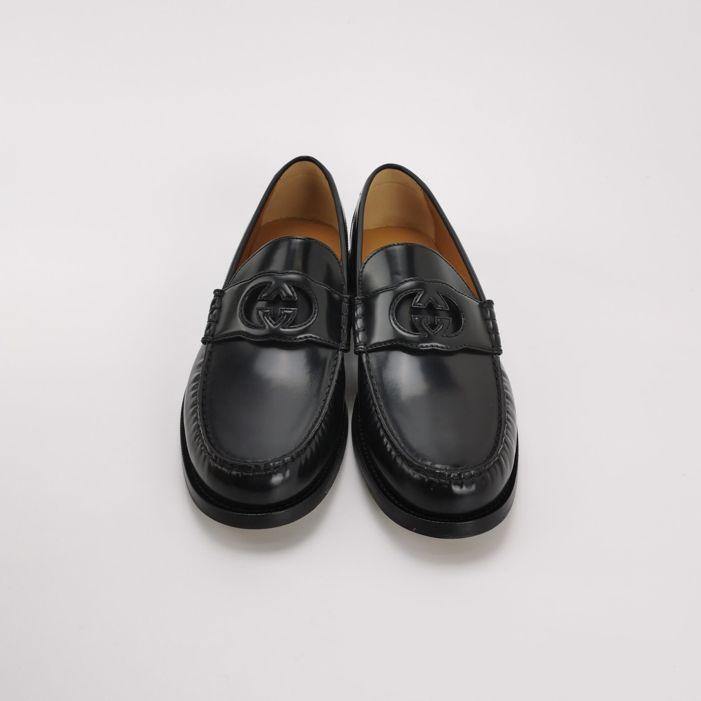 Gucci Gucci Interlocking G Leather Loafers Size 11 Size US 12 / EU 45 - 3 Thumbnail