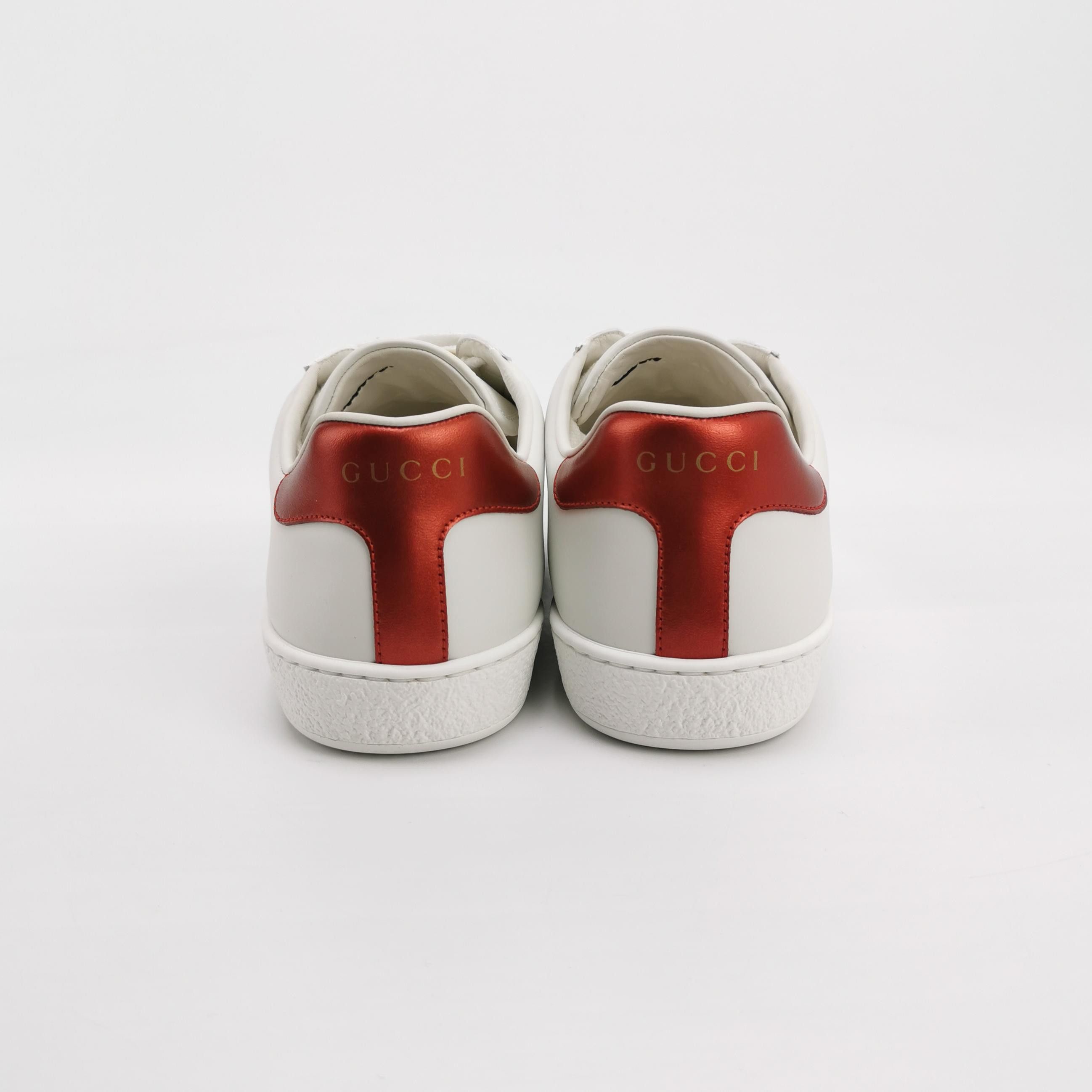 Gucci Gucci Elastic Band Ace Sneakers 38.5 Size US 5.5 / EU 38 - 4 Thumbnail