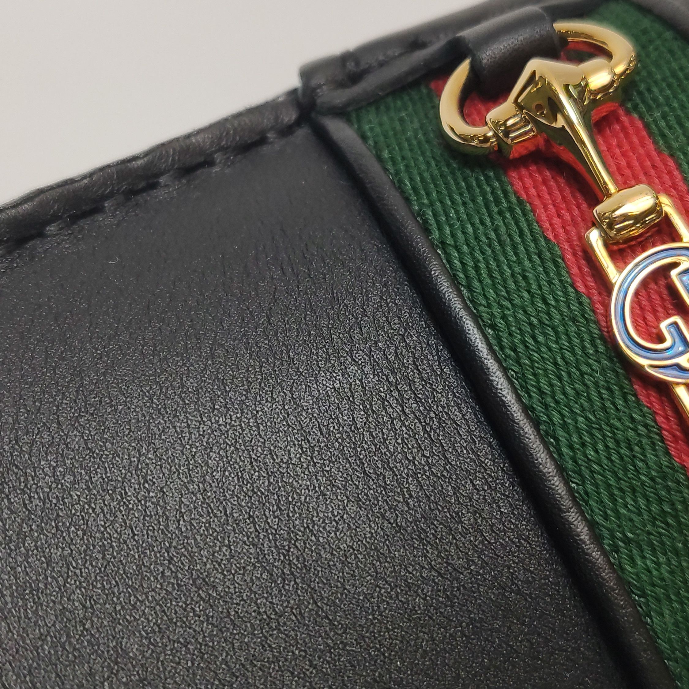 Gucci Gucci Web Stripe Leather Driver Loafers 38.5 Size US 5.5 / EU 38 - 7 Thumbnail