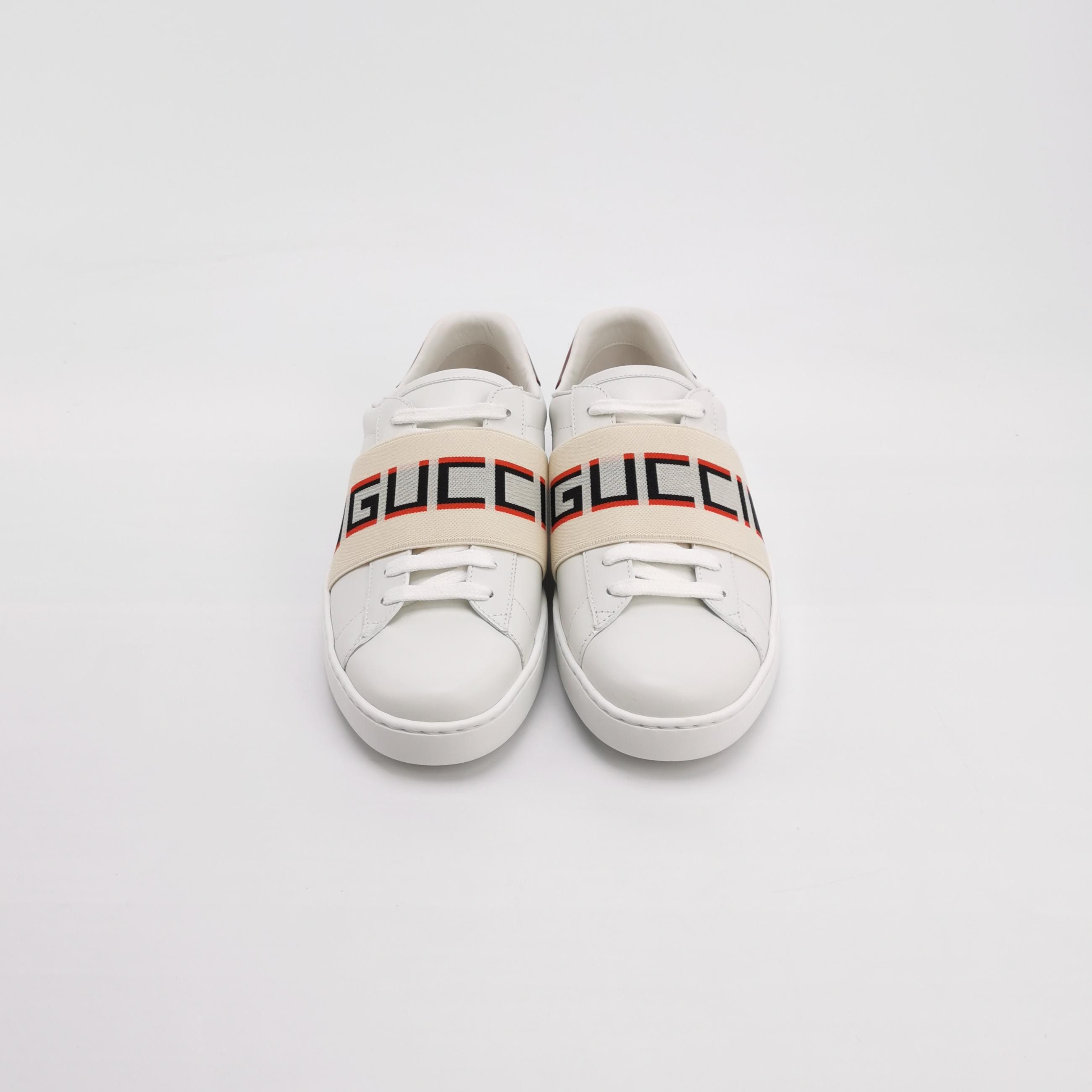 Gucci Gucci Logo Strap Ace Sneakers 38.5 Size US 8.5 / IT 38.5 - 3 Thumbnail