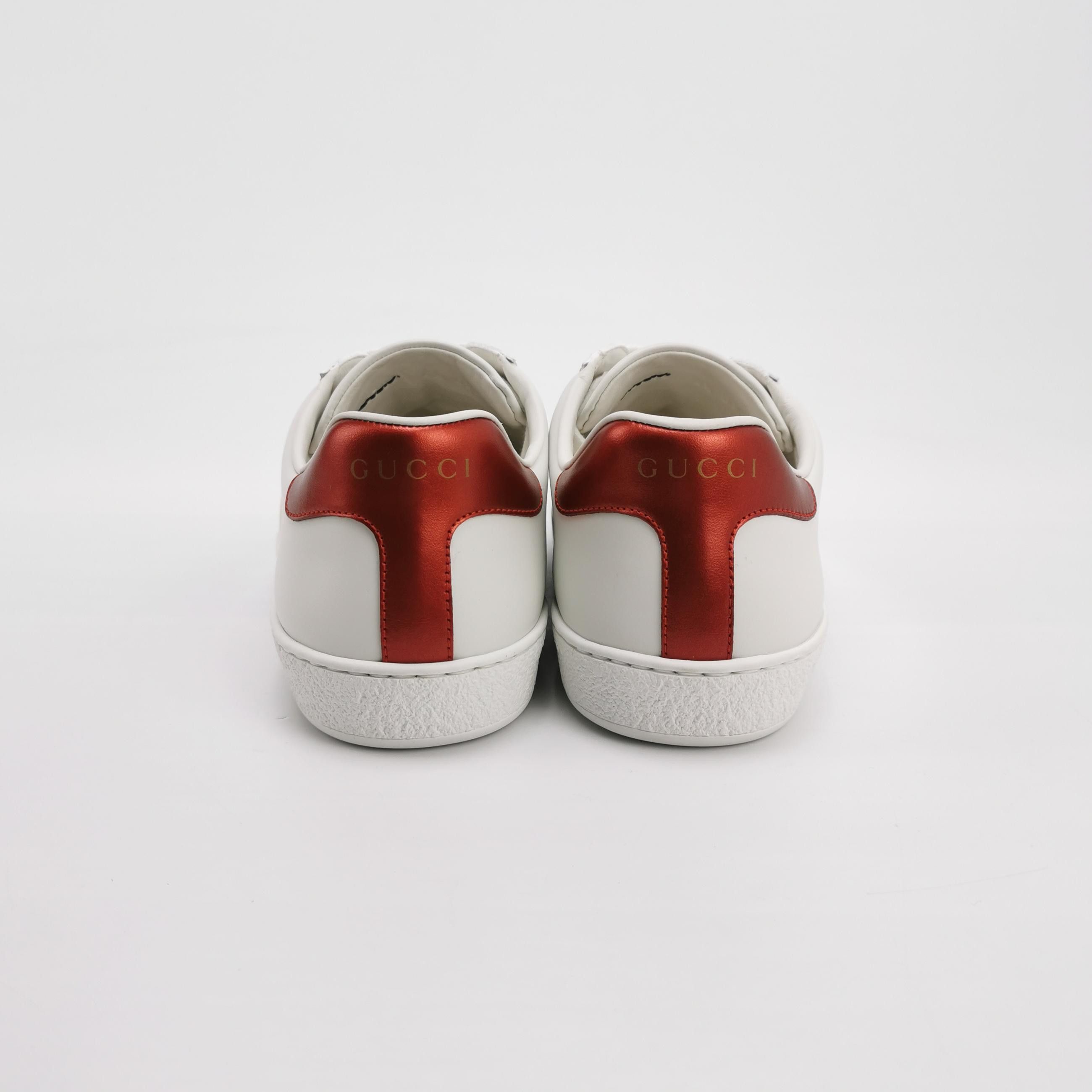Gucci Gucci Logo Strap Ace Sneakers 38.5 Size US 8.5 / IT 38.5 - 4 Thumbnail