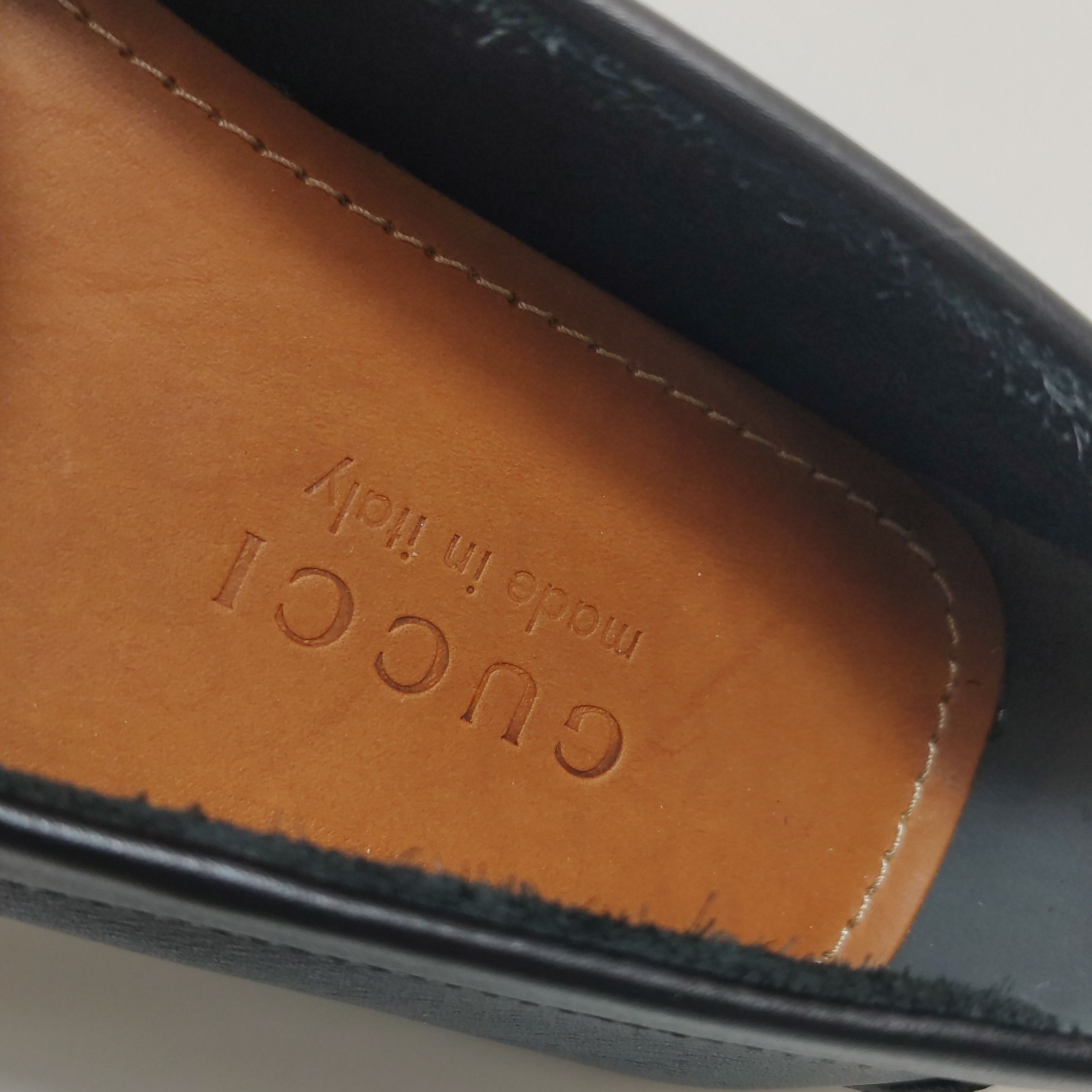 Gucci Gucci Web Stripe Leather Driving Shoes 38.5 Size US 5.5 / EU 38 - 8 Thumbnail