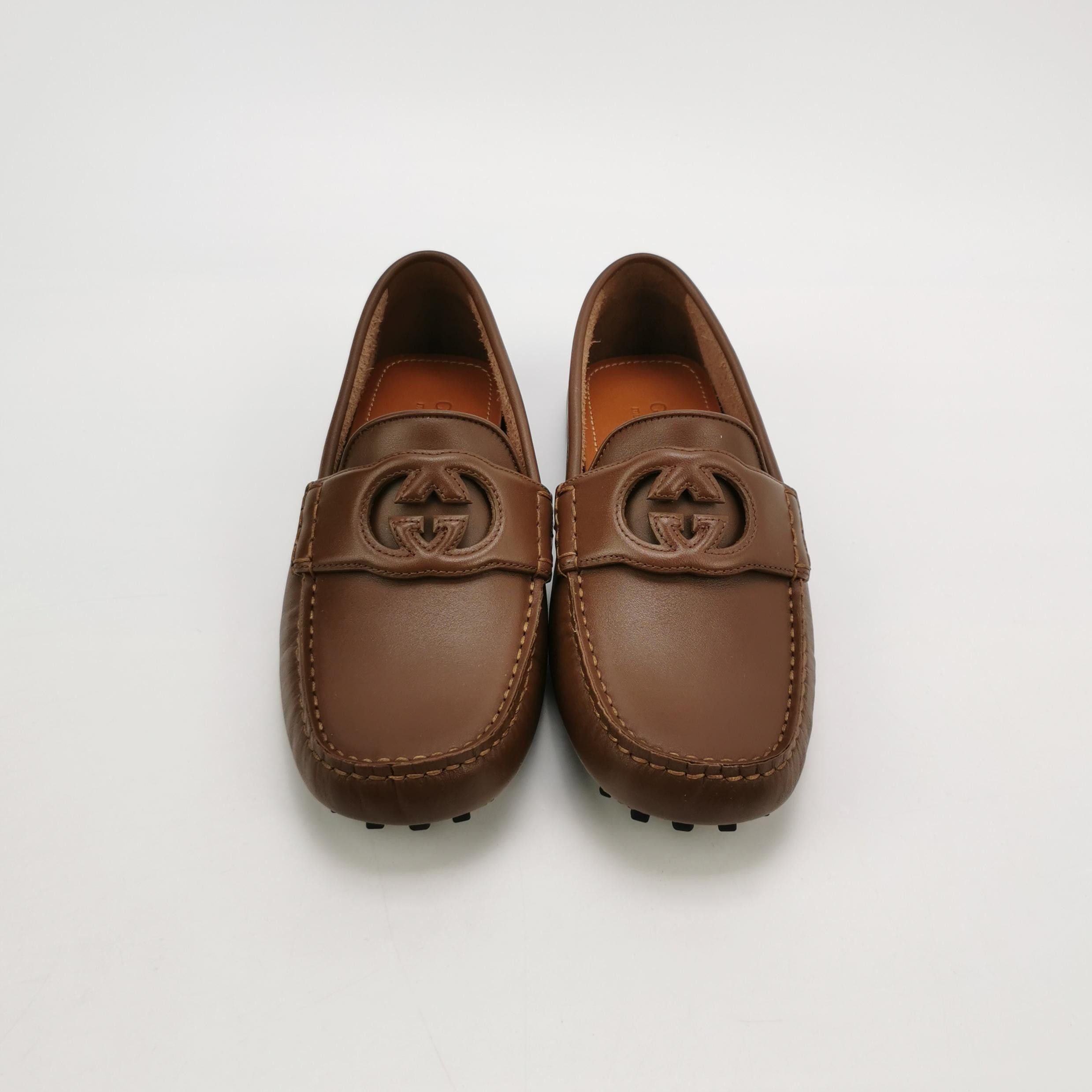 Gucci Gucci Interlocking G Leather Driving Shoes 5 Size US 6 / EU 39 - 3 Thumbnail